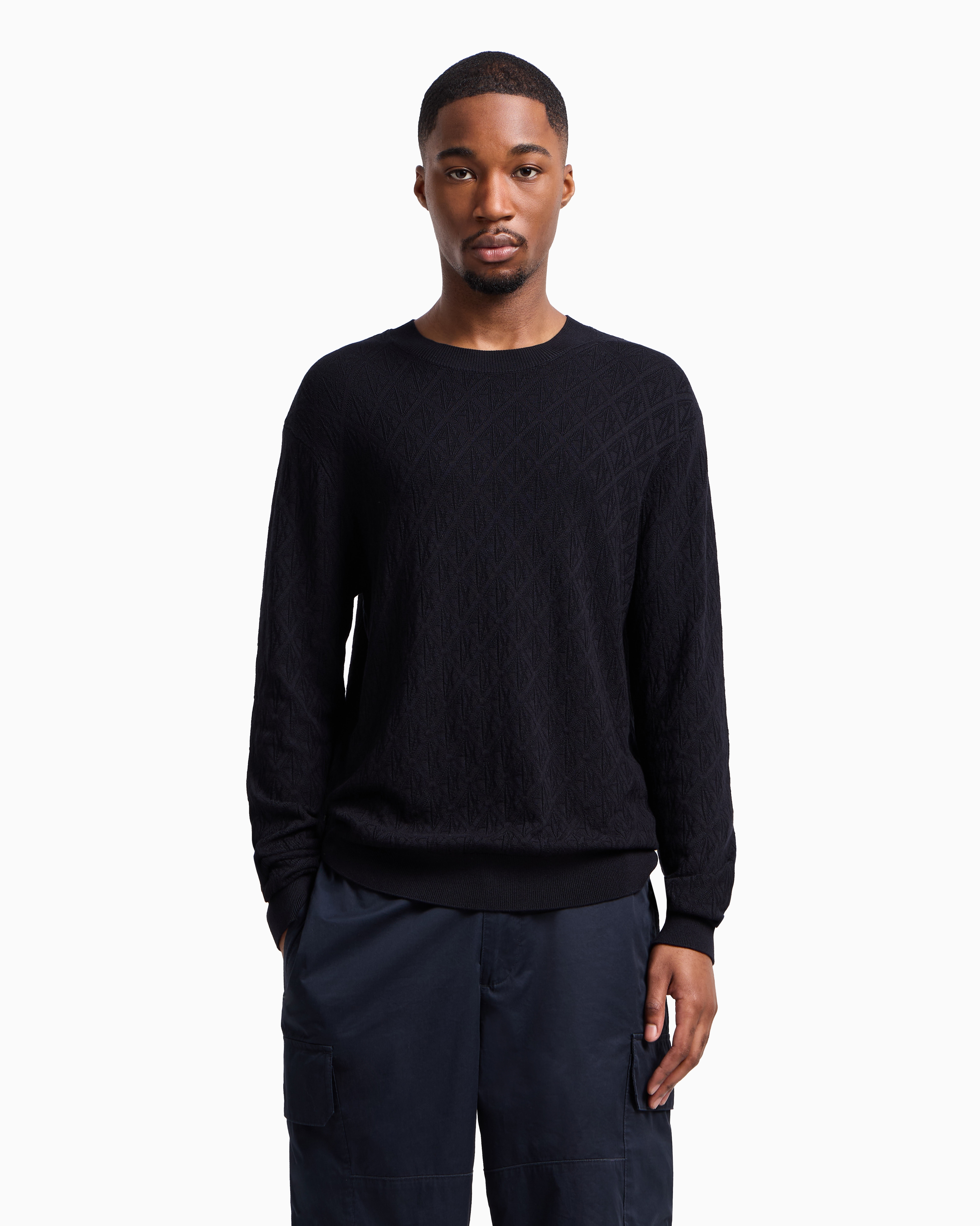 ASV Tone-on-tone Logo Crewneck Sweater