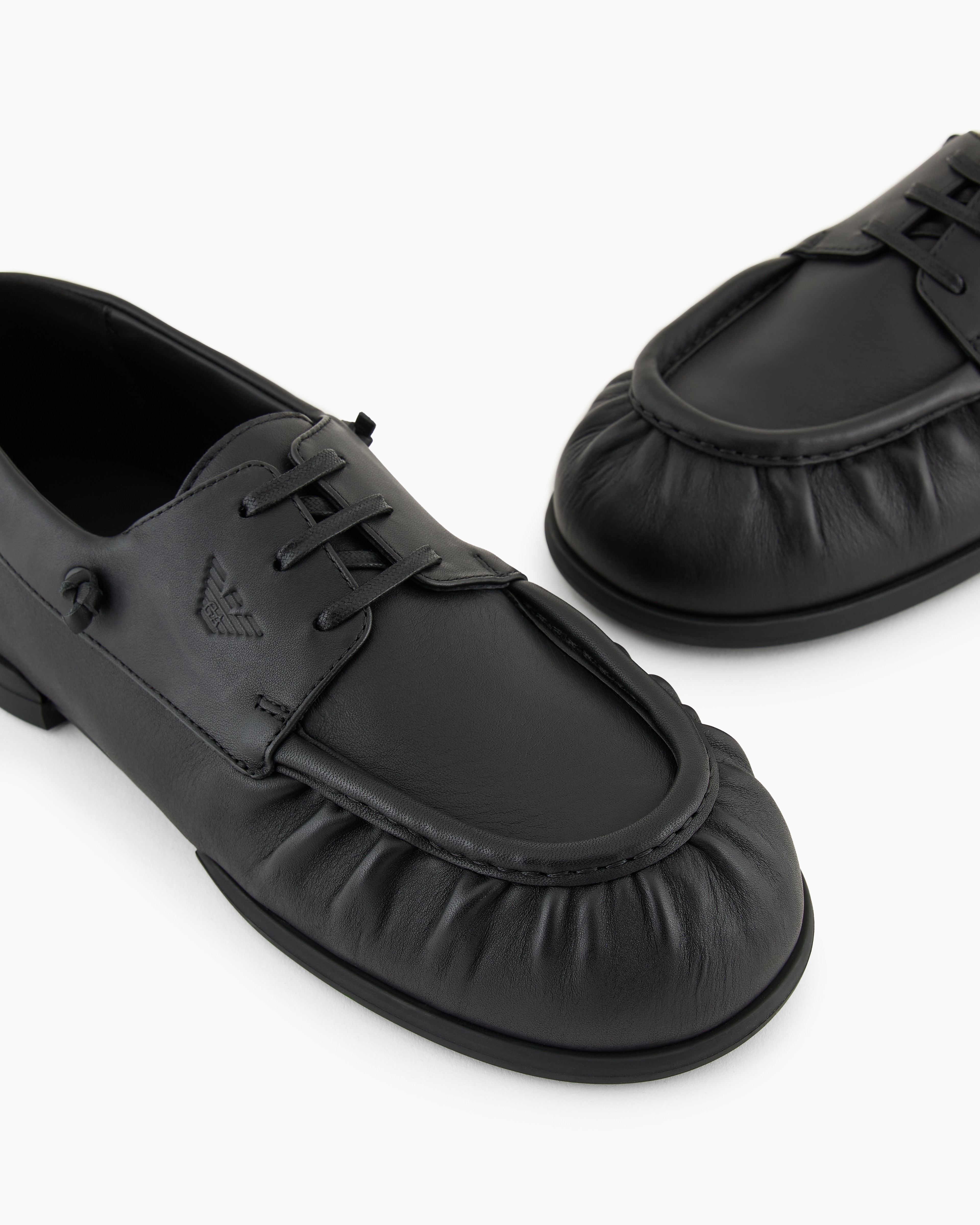 ⭐️定価18万⭐️Giorgio Armani ブラウンデッキシューズ 正規品 X4C667_XF803_00002_A_SS2025.jpg
