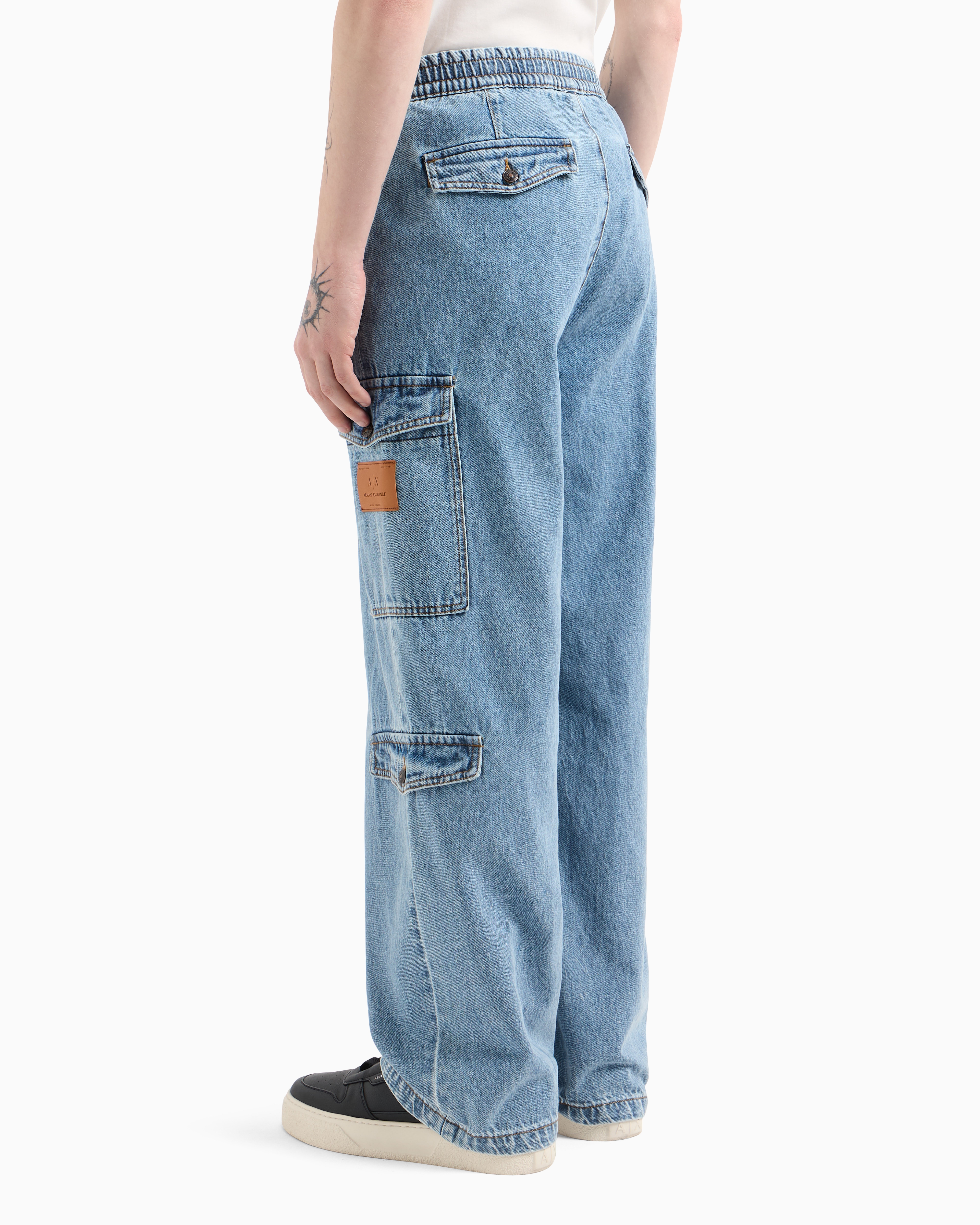 Denim Cargo Jeans