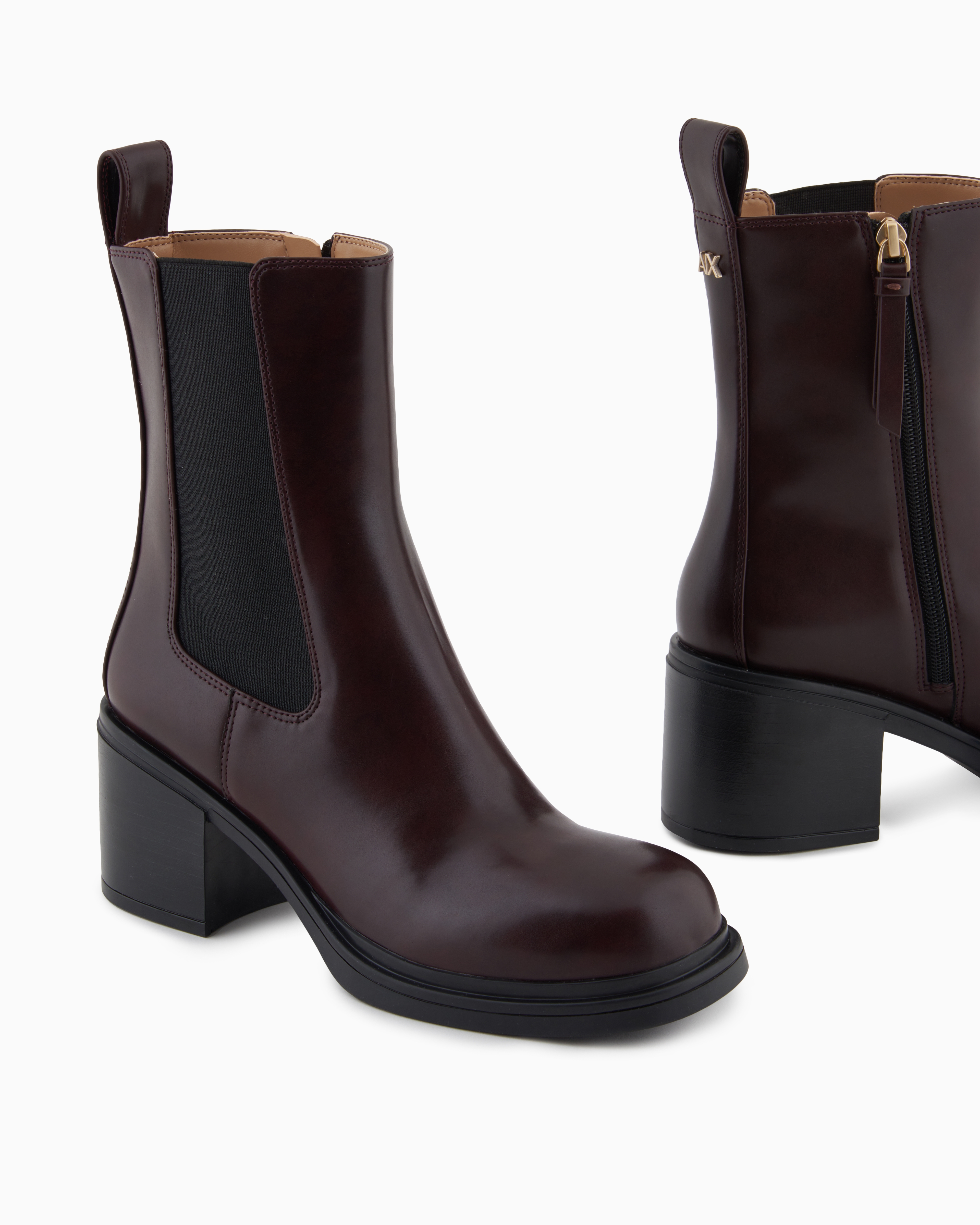 Armani Exchange - Booties, Woman, Burgundy, Size: