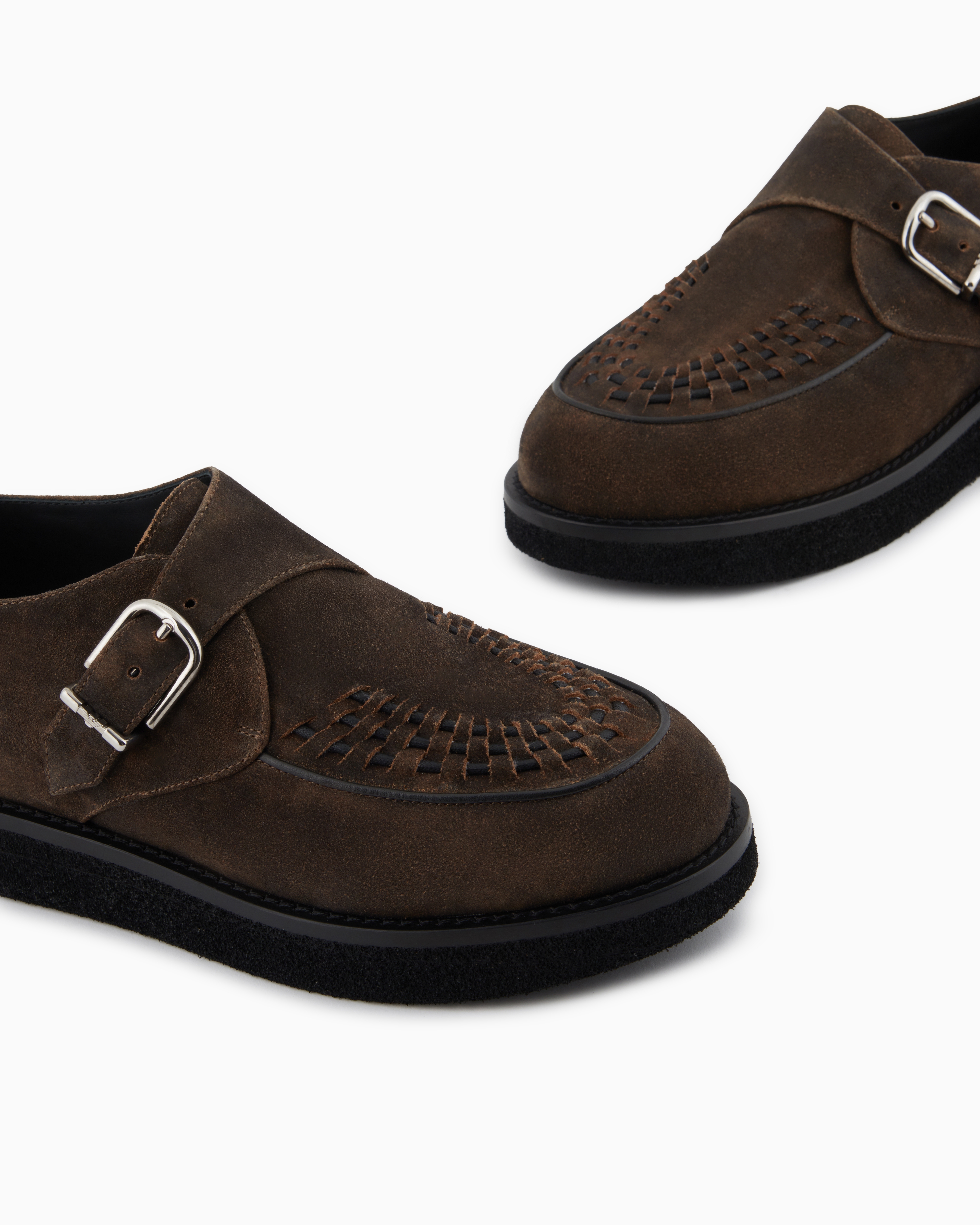 GIORGIO ARMANI エスパドリーユ ヌバックレザー シューズ 革靴 スリッポン メンズ エスパドリーユ レザーシューズ 本革 革靴