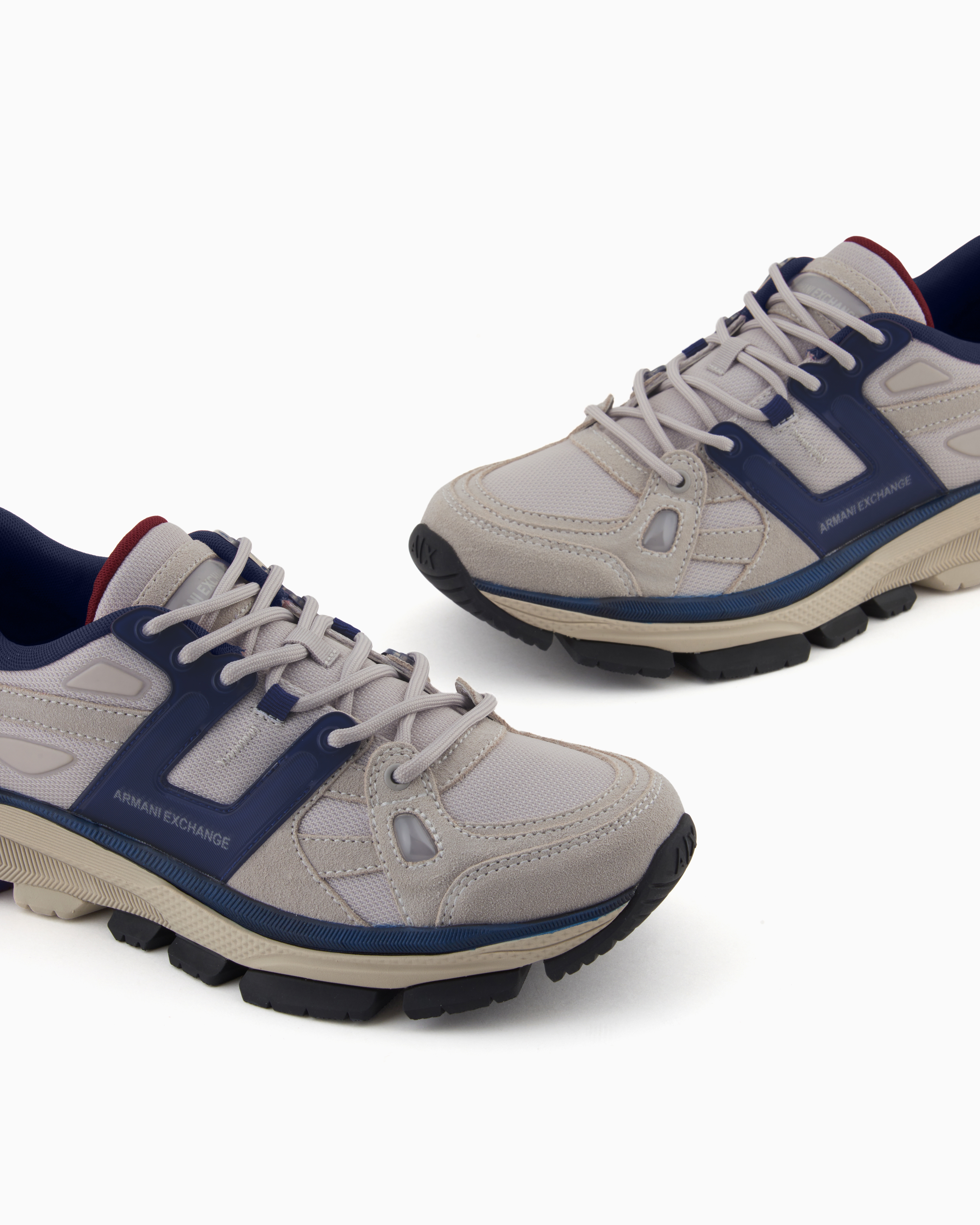 Armani Exchange - Sneakers with contrasting details, Man, White, Size: