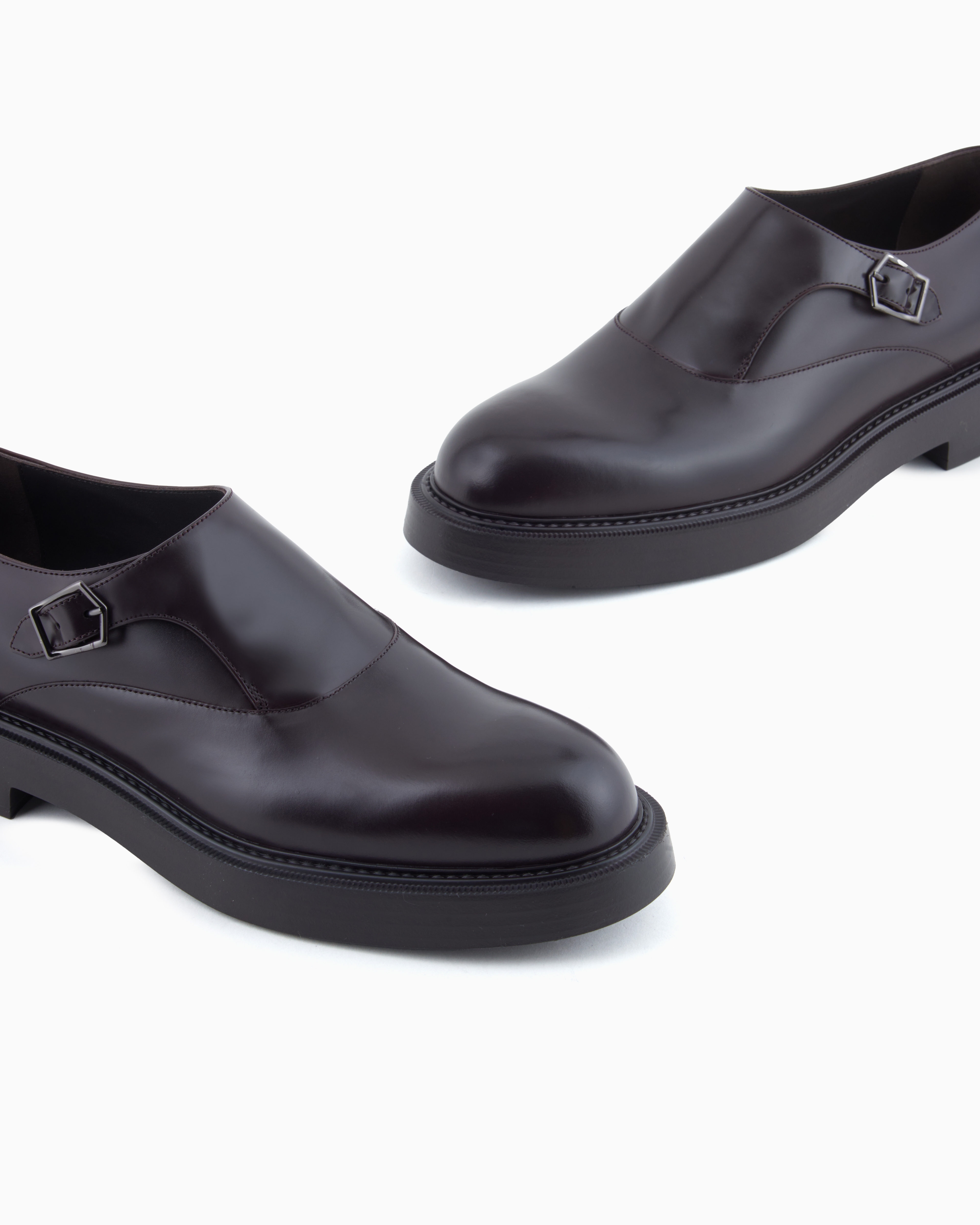 【GIORGIO ARMANI】未使用品 ダブルモンクストラップシューズ オーダーダブルモンクストラップシューズ | unnames.onlineshop