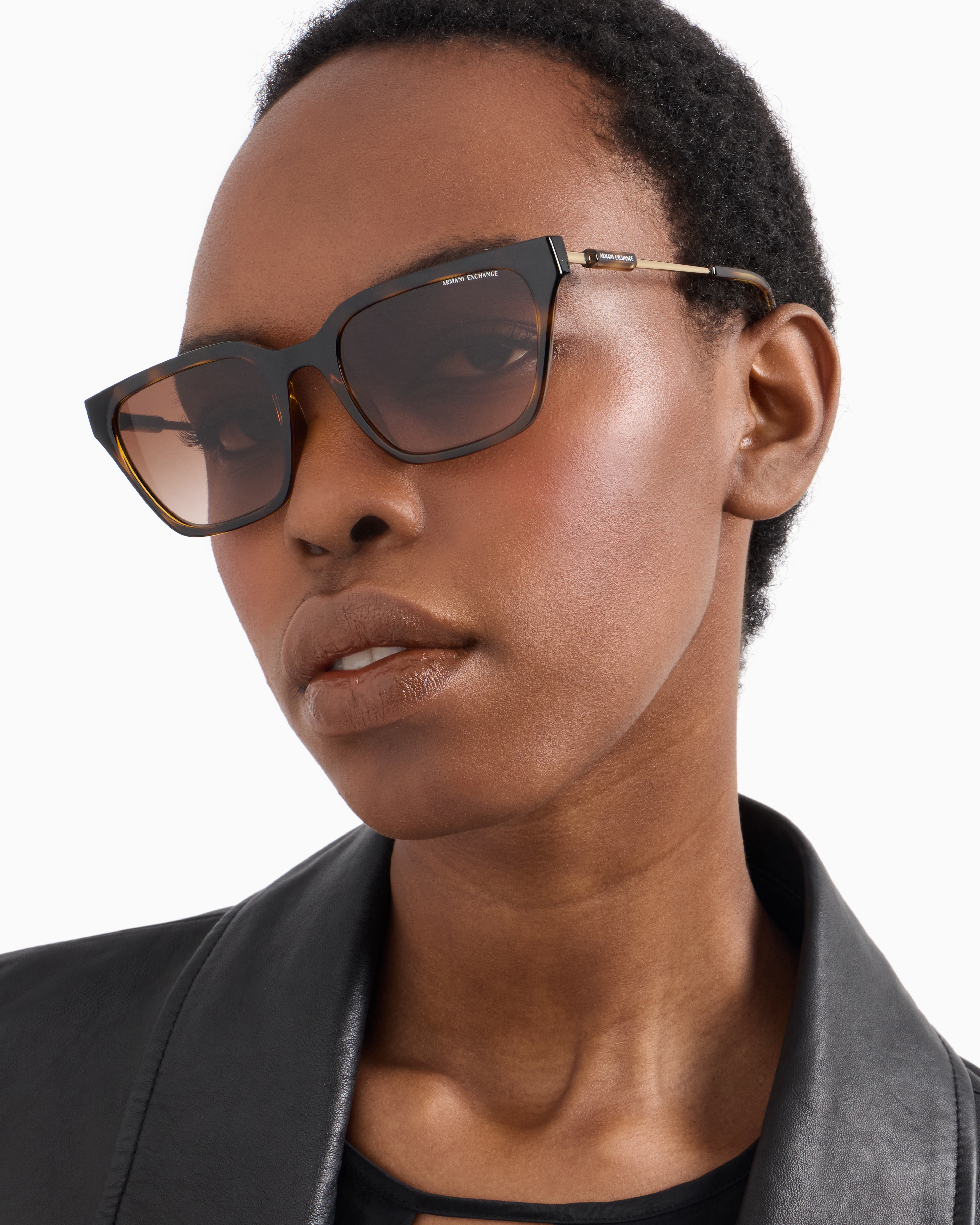 Armani Exchange - Women’s cat-eye sunglasses, Woman, Brown, Size: 55L