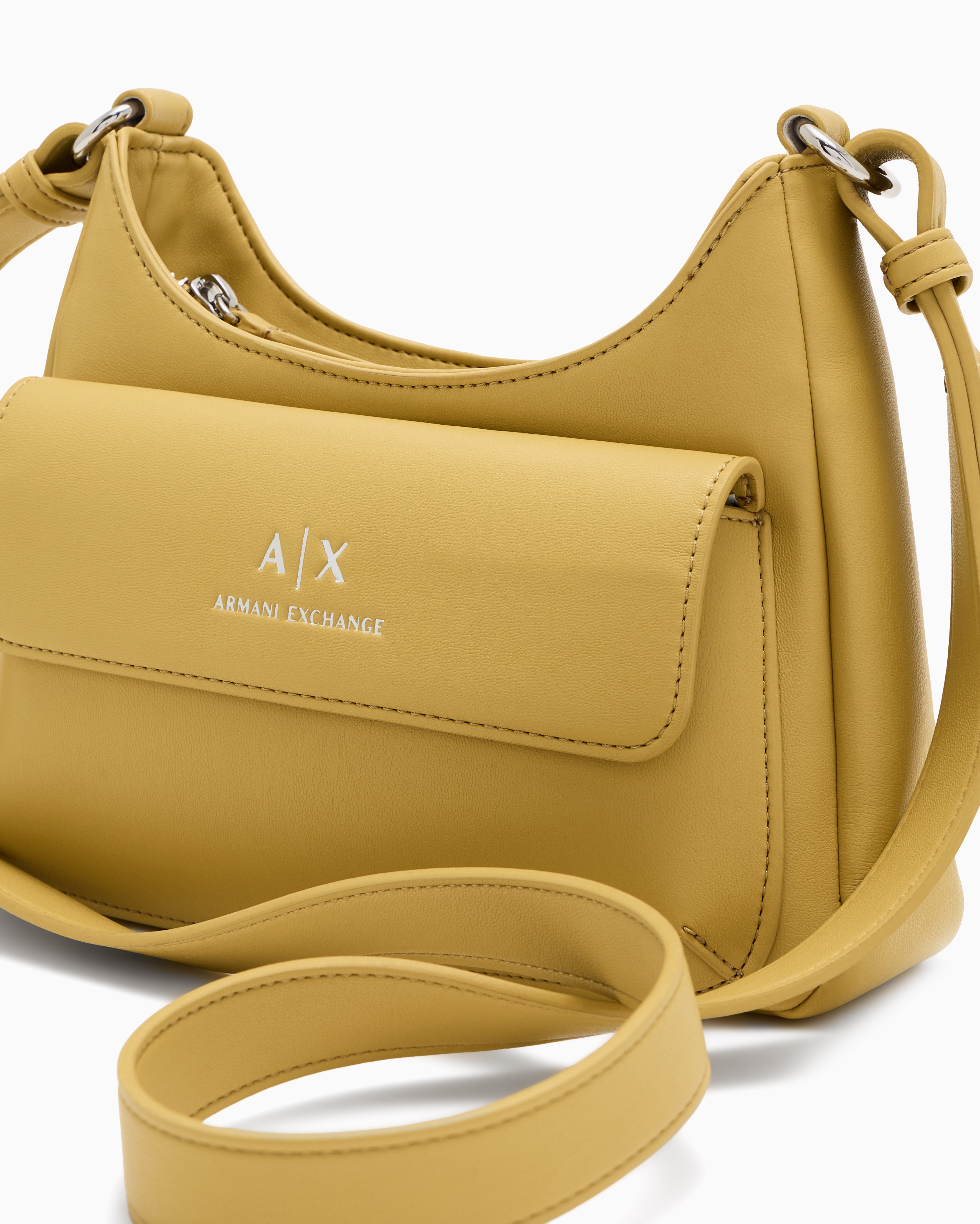 Shoulder bag with external pocket
