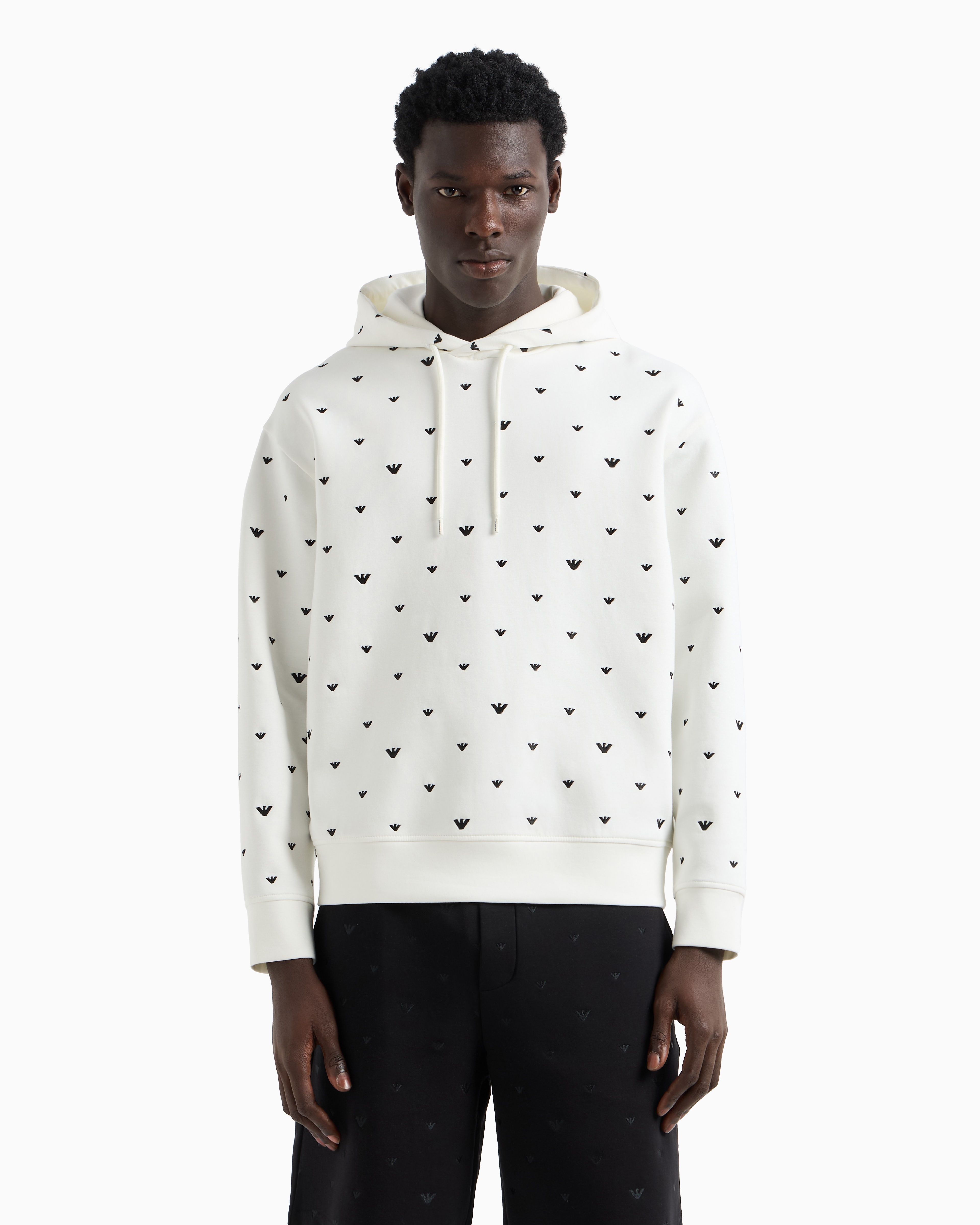 ASV フード付きスウェットシャツ ダブルジャージー マイクロ