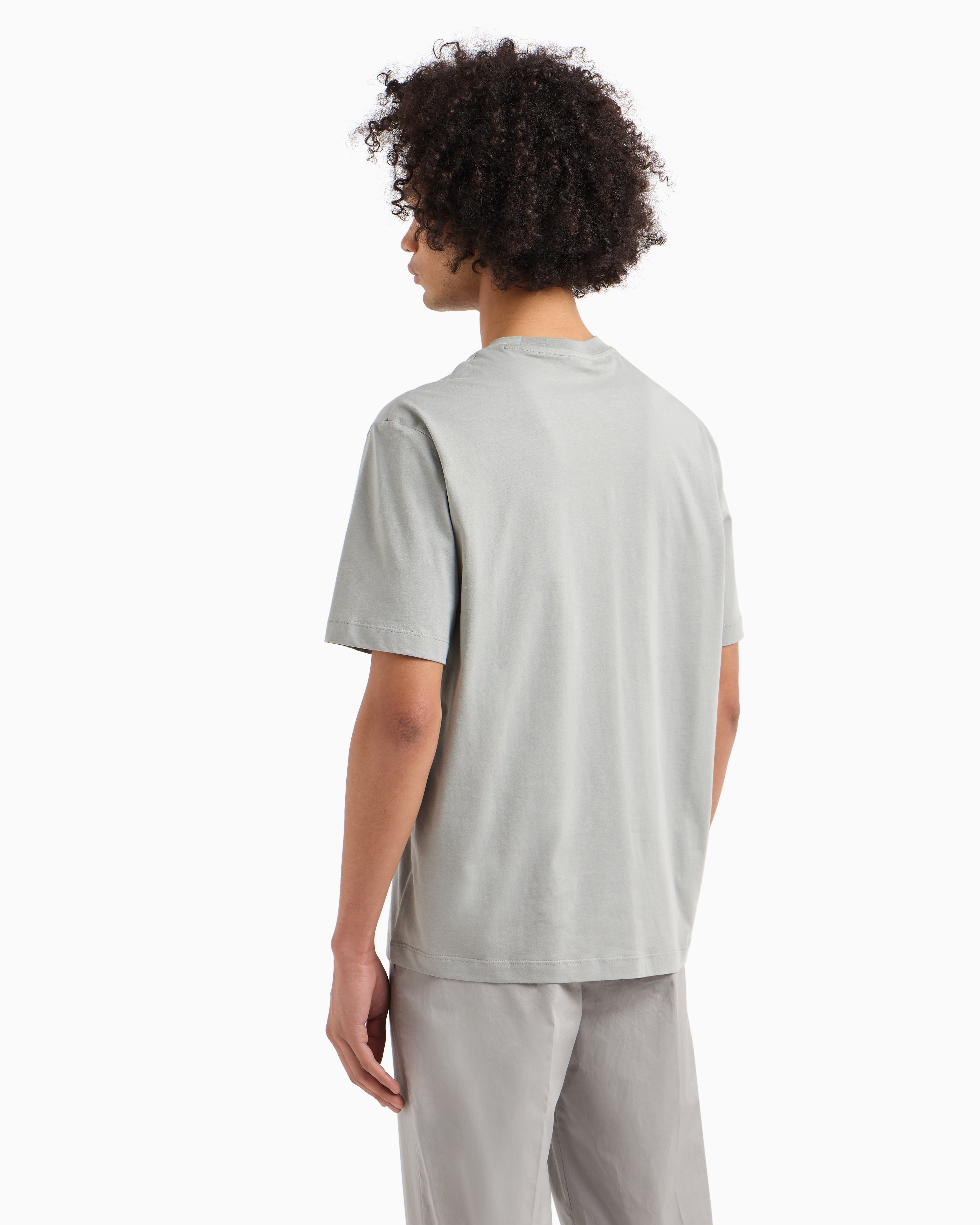 Regular fit cotton T-shirt with logo
