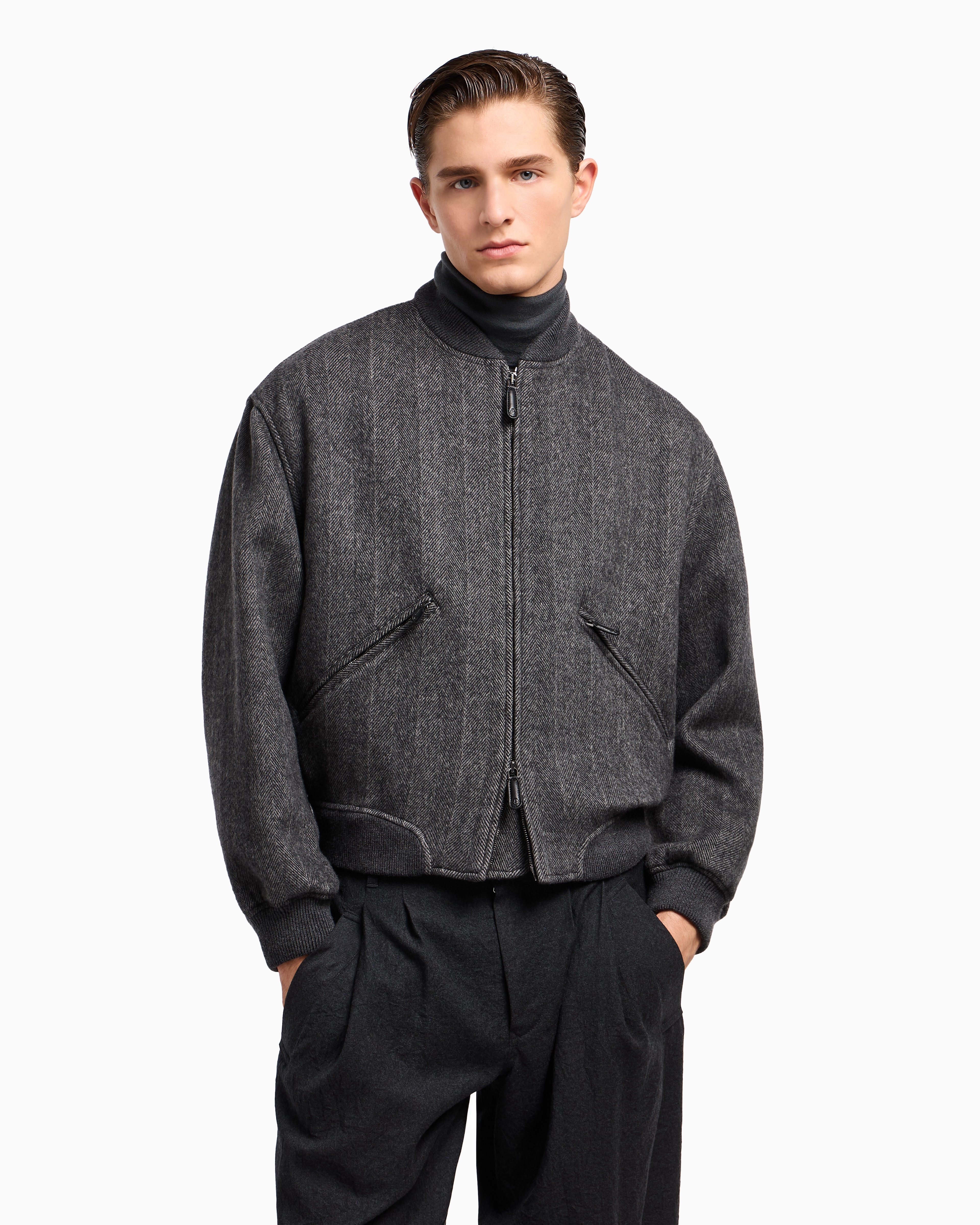 Giorgio Armani ボンバージャケット カシミア ボンバージャケット | Giorgio Armani