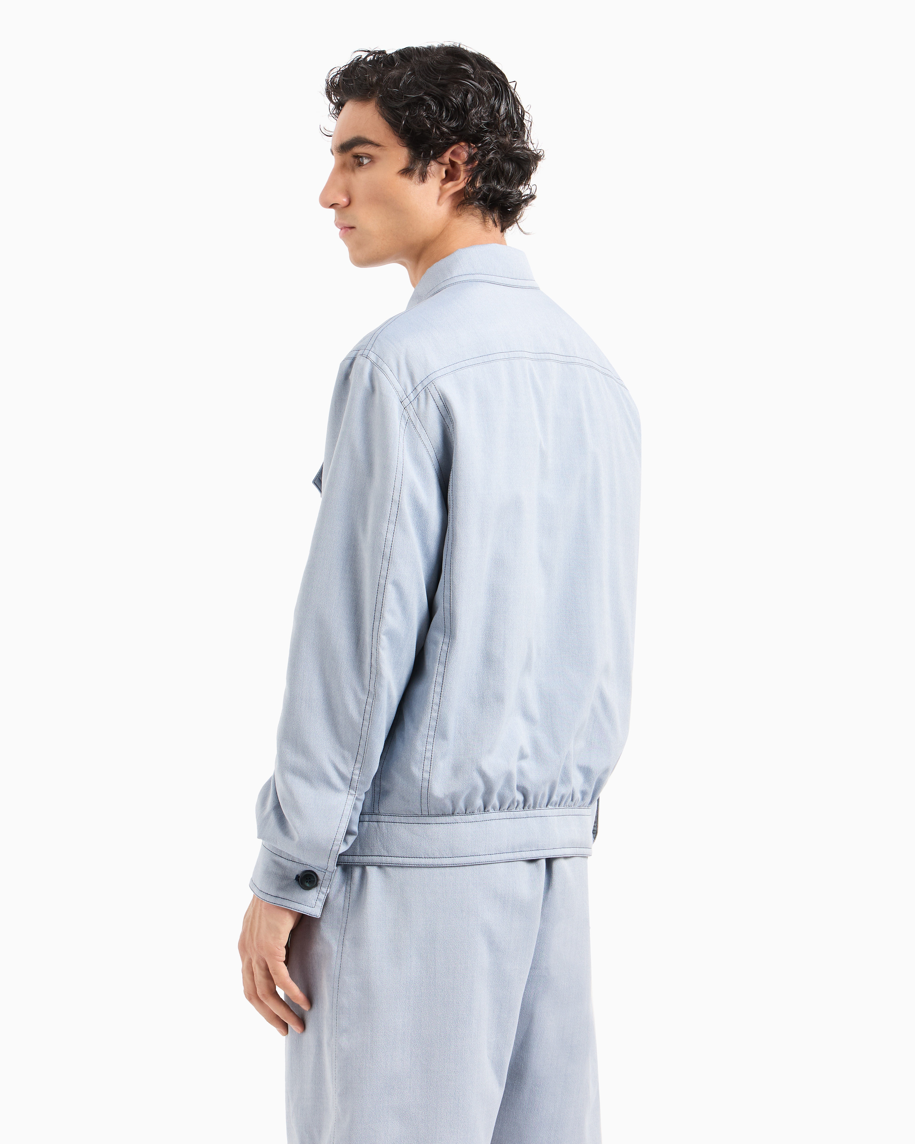 Giorgio Armani ライトブルー ジャンパー Giorgio Armani ライトブルー ジャンパー Giorgio Armani ライトブルー