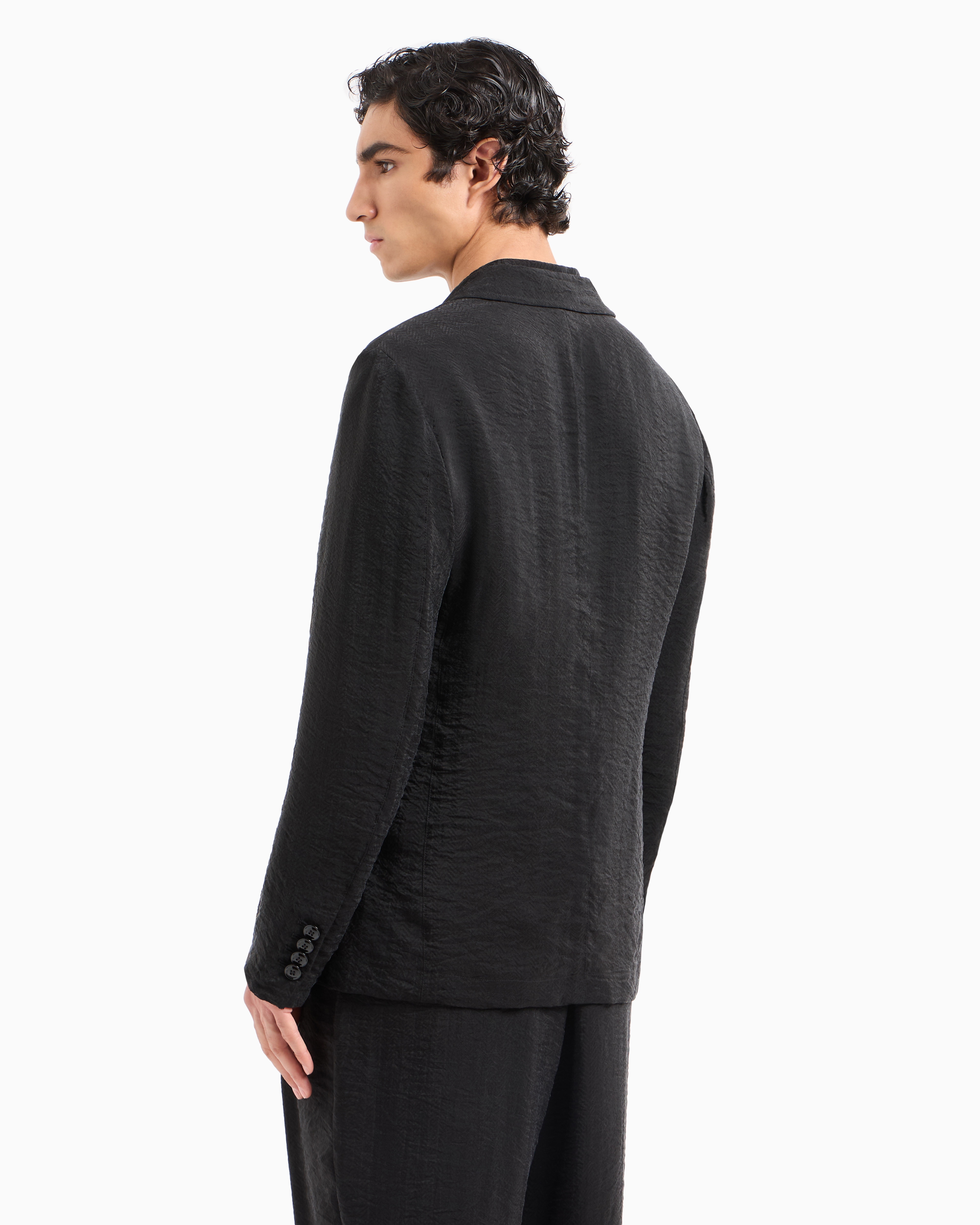 シングルブレストジャケット キュプラ ジャカード | Giorgio Armani