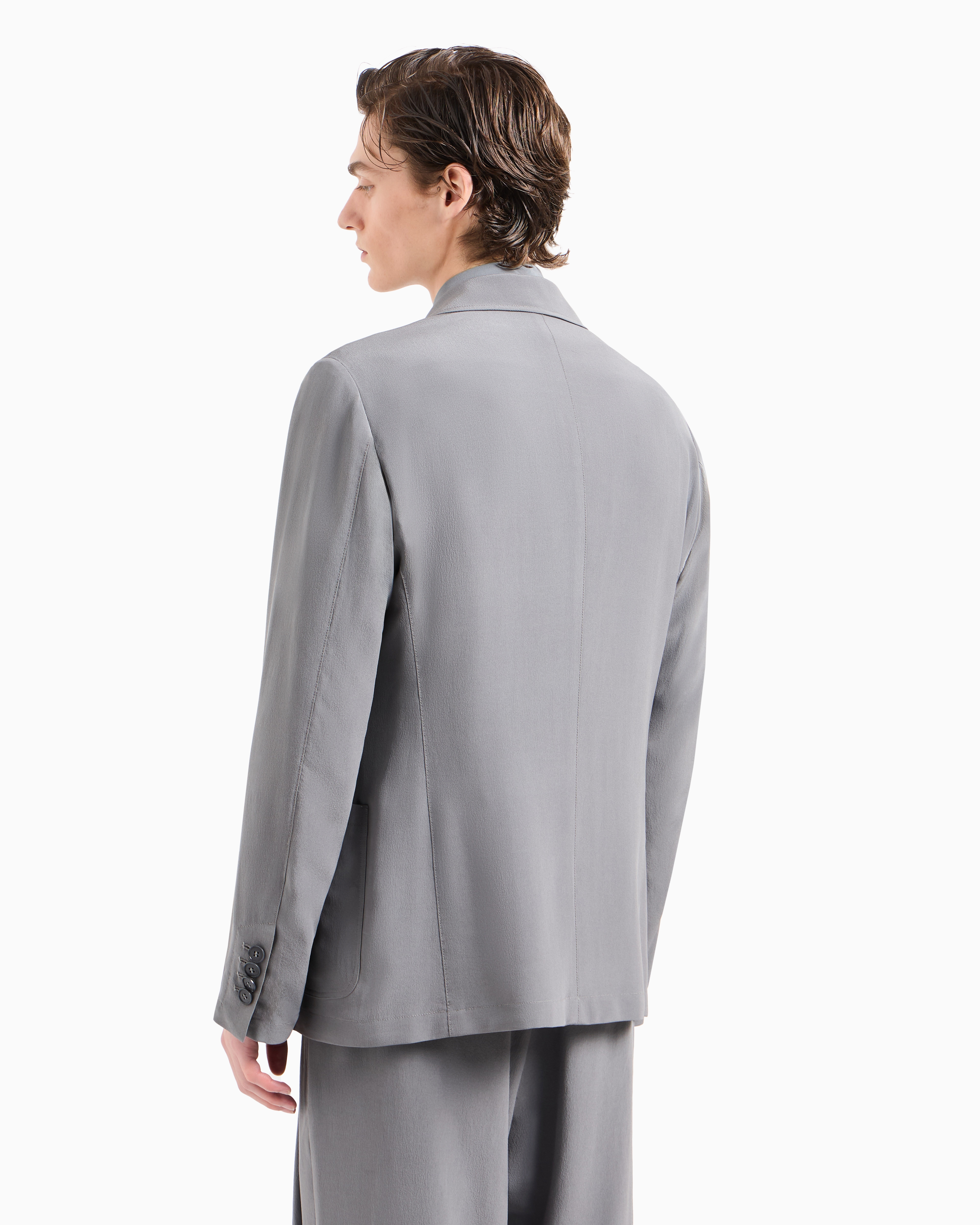 シングルブレストジャケット シルククレープ | Giorgio Armani