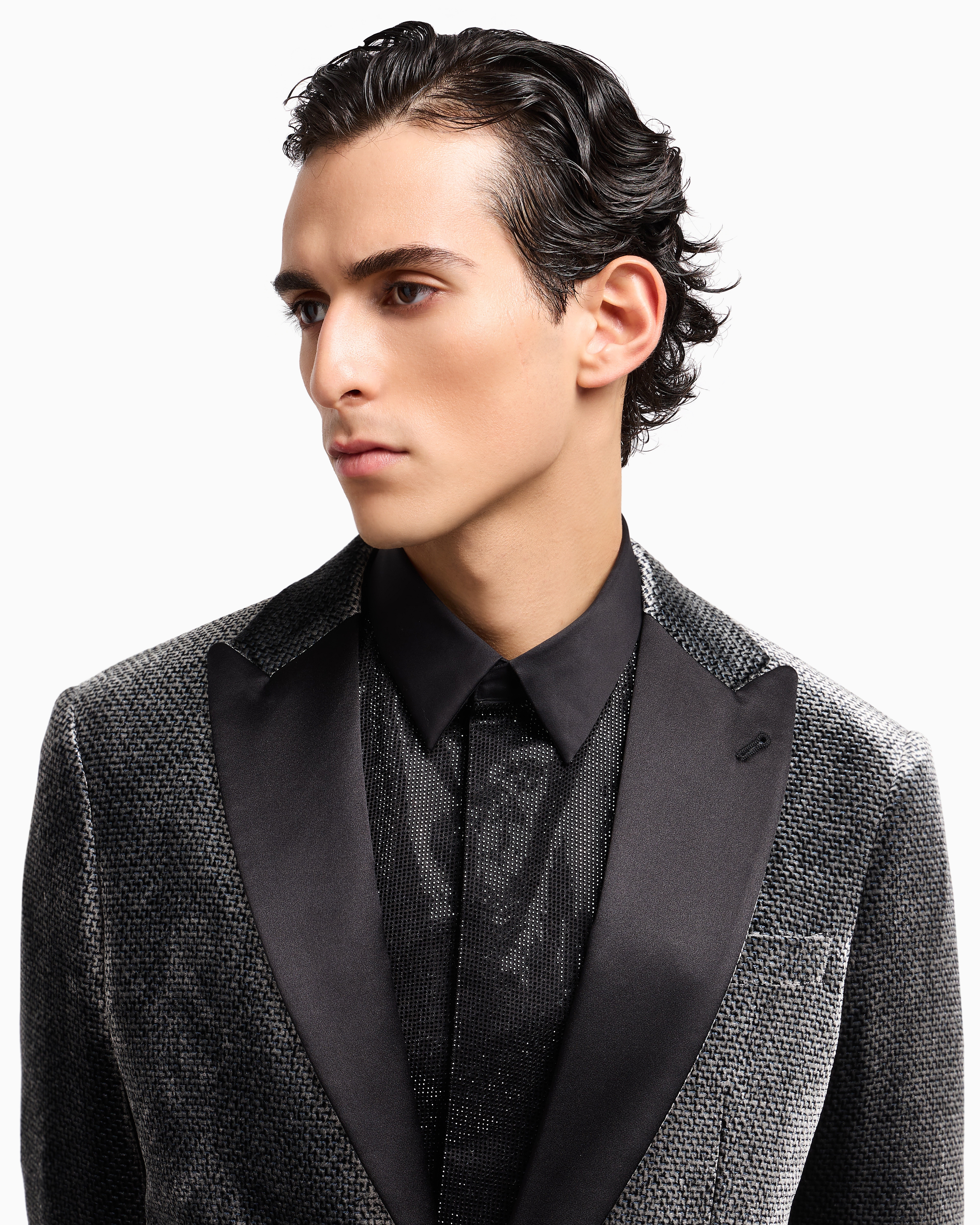 90s【GIORGIO ARMANI】ベロア タキシード テーラードジャケット 90s【GIORGIO ARMANI】ベロア タキシード テーラードジャケット