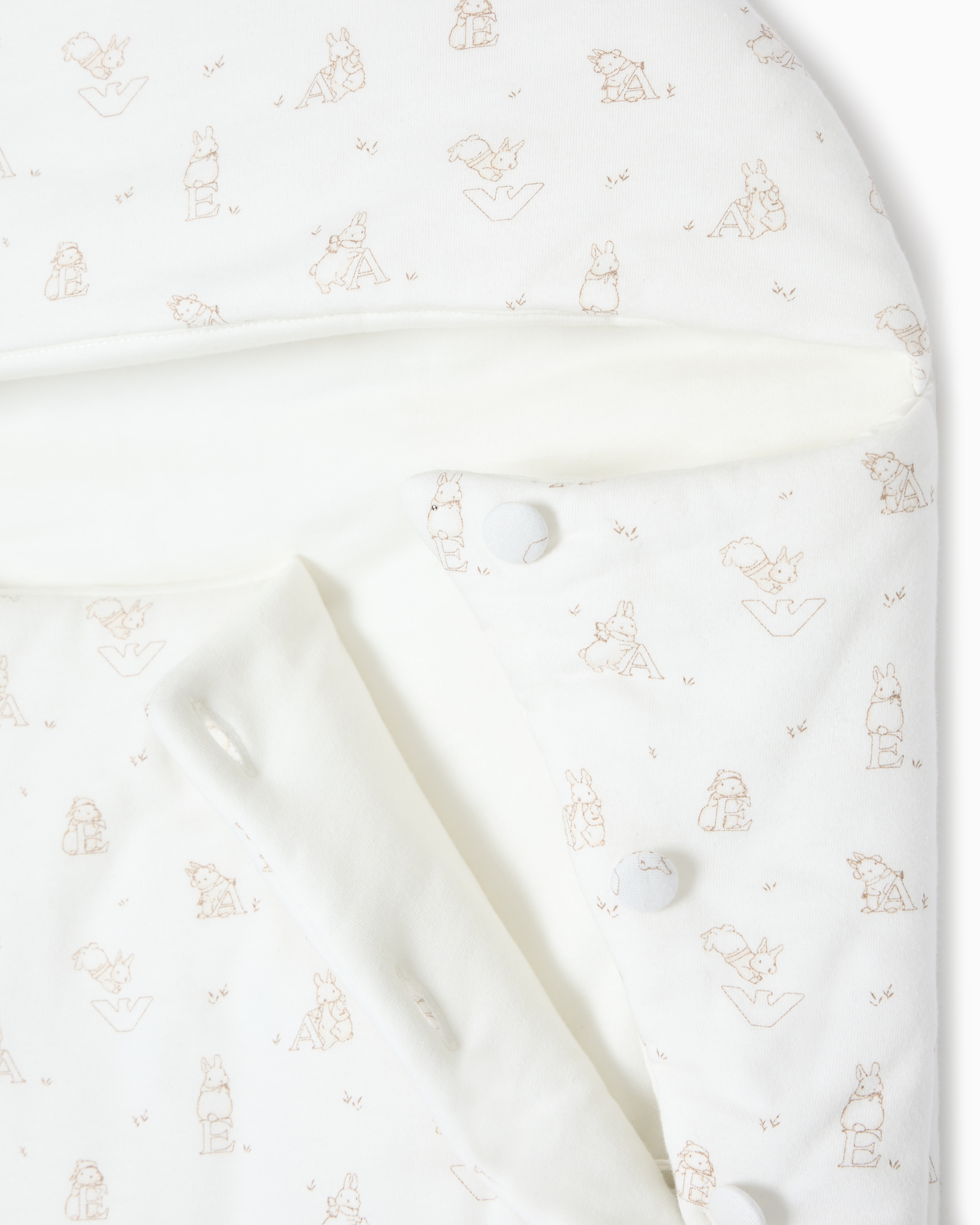 Emporio Armani Funny Winter Jersey Sleeping Bag In White