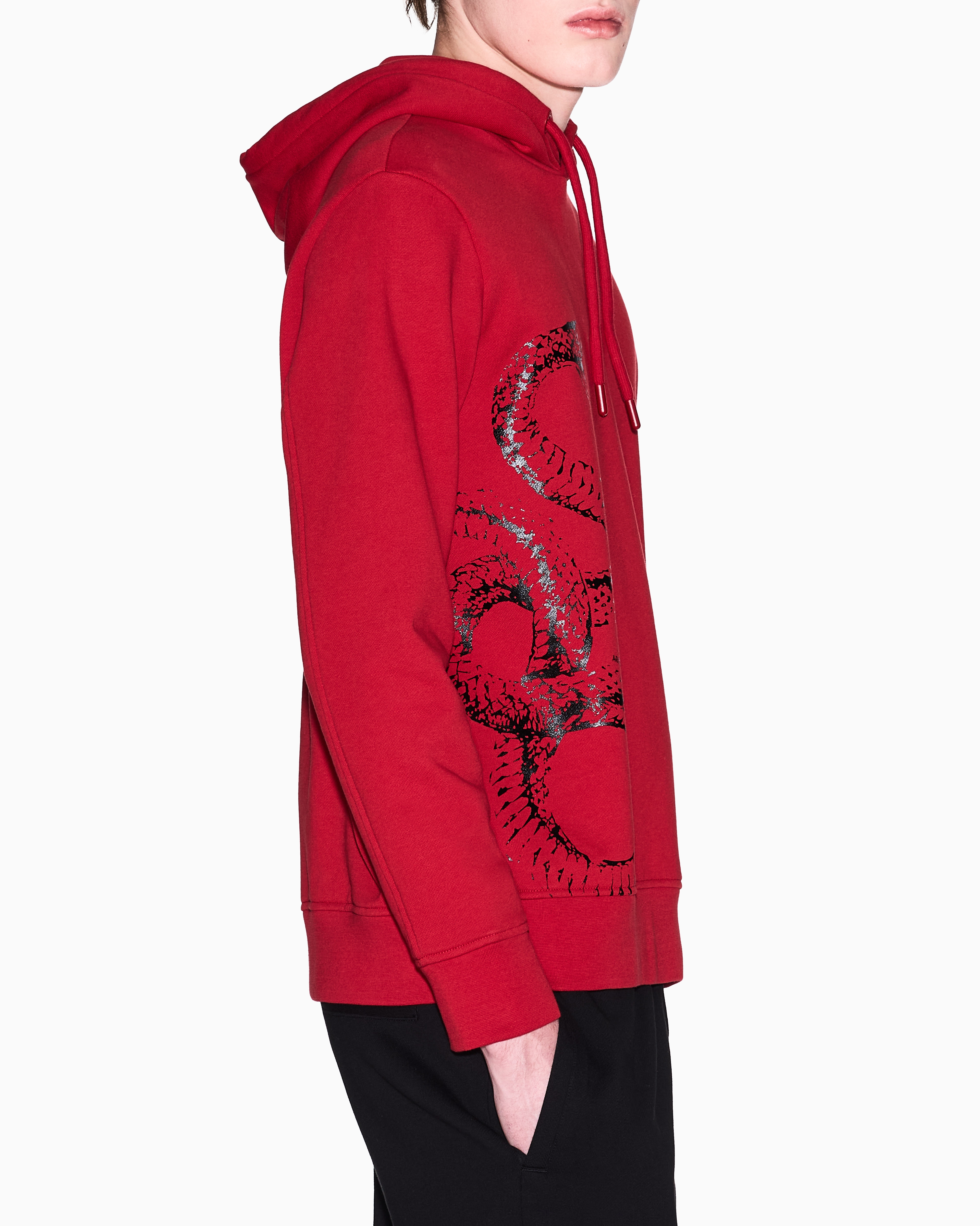 Hoodie with maxi print