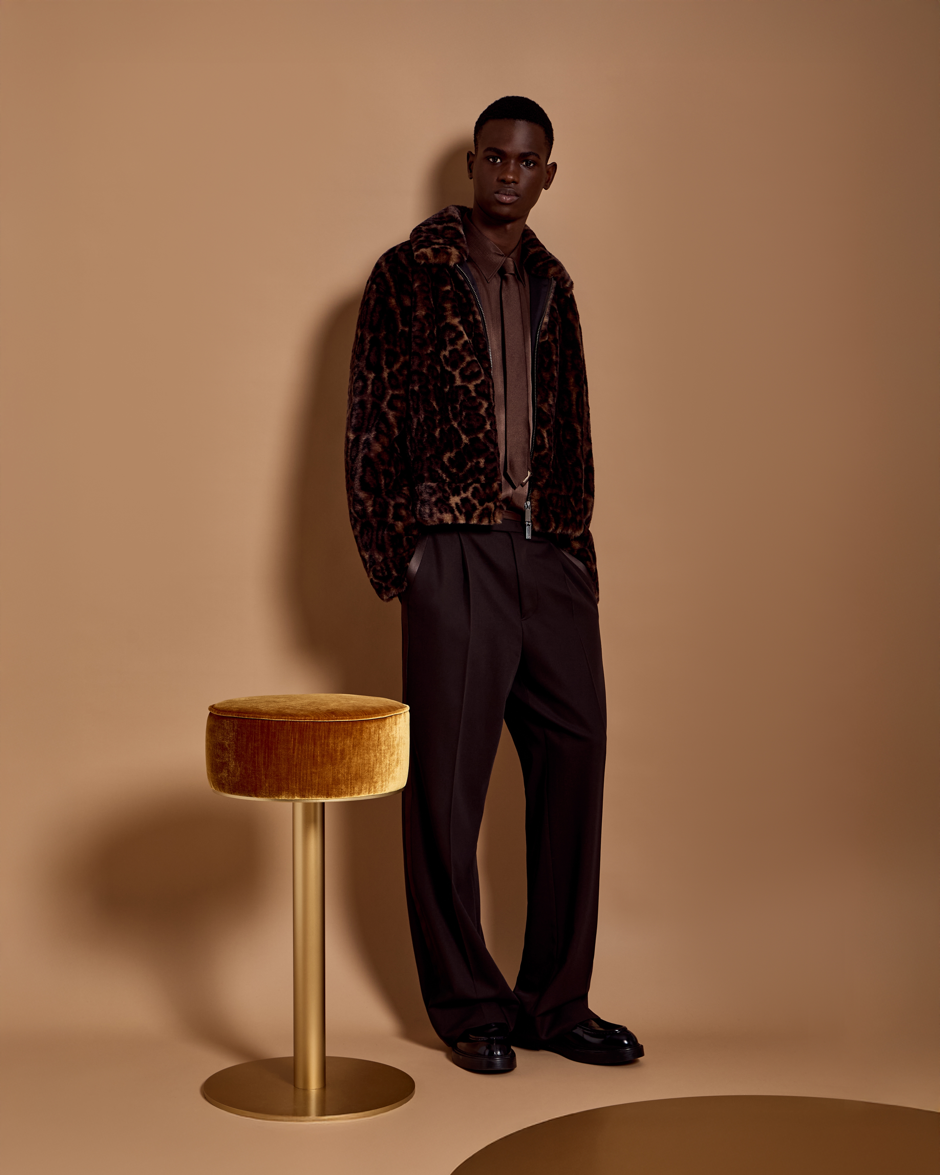 ブルゾン エコファー アニマルプリント | Emporio Armani