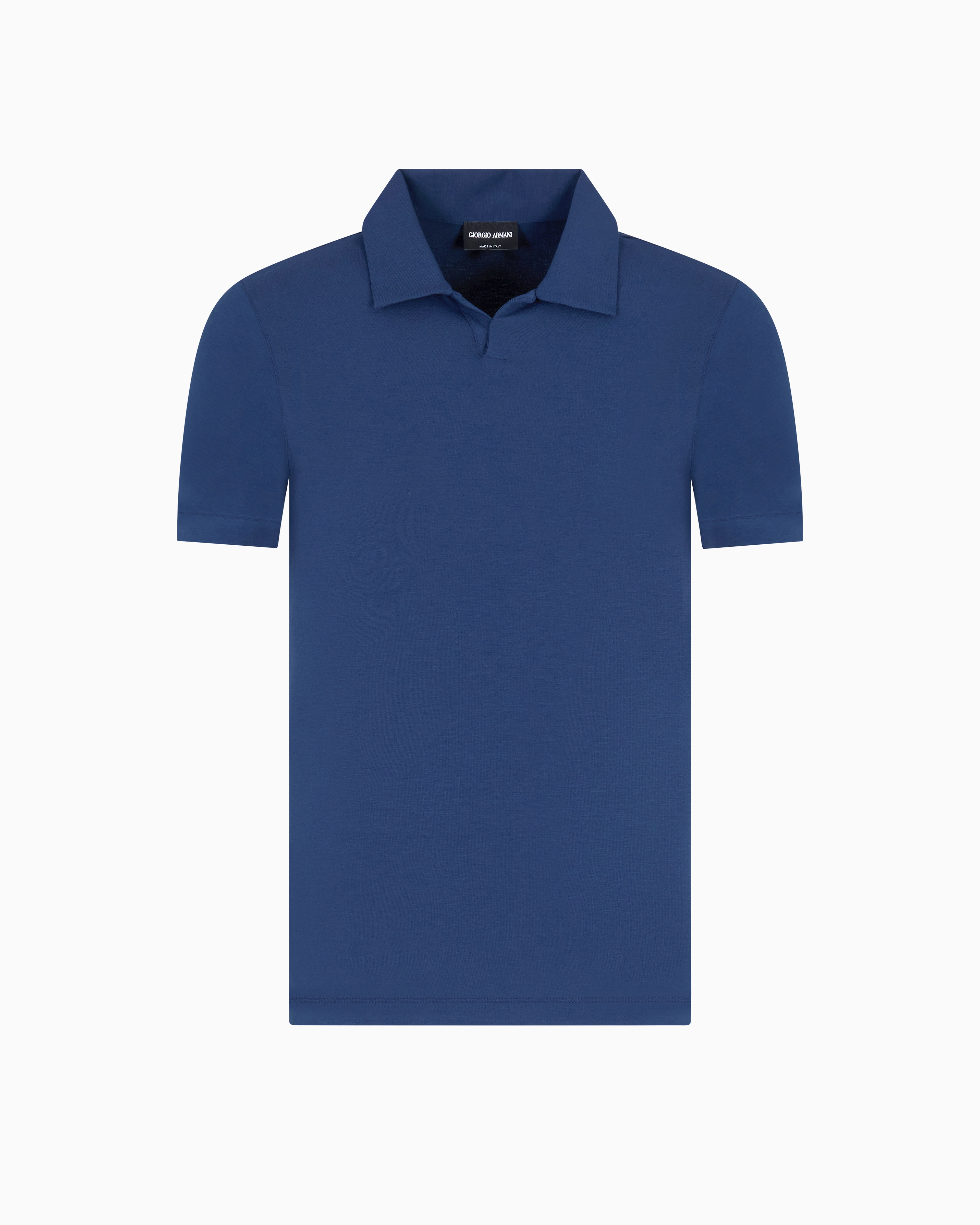 ASV stretch viscose jersey short-sleeved polo shirt | Giorgio Armani