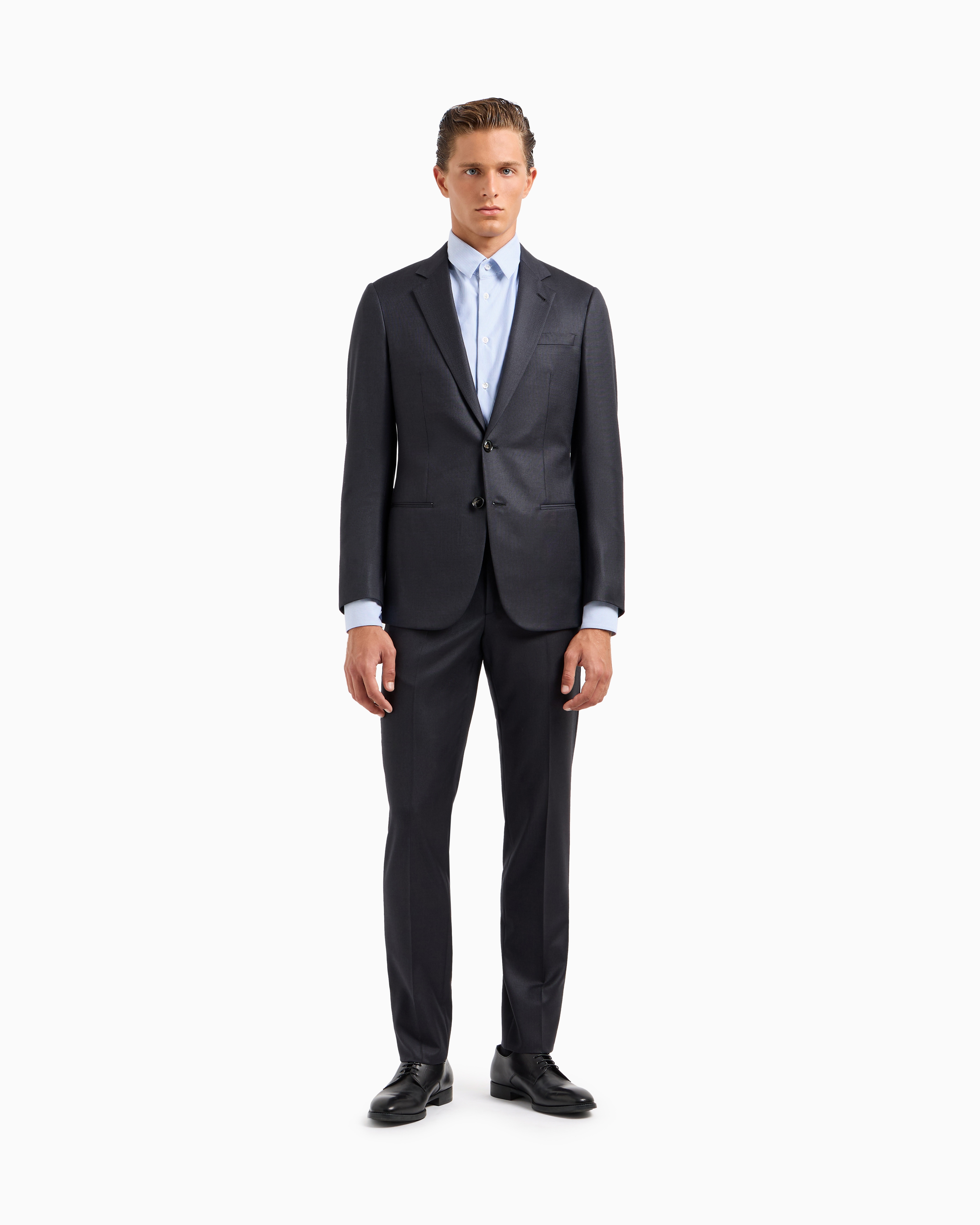 ✨️最高級羊毛/極美品✨️Giorgio Armani スーツ ダブルスーツ M 極美品】GIORGIO ARMANI アルマーニ ダブル セットアップ スーツ