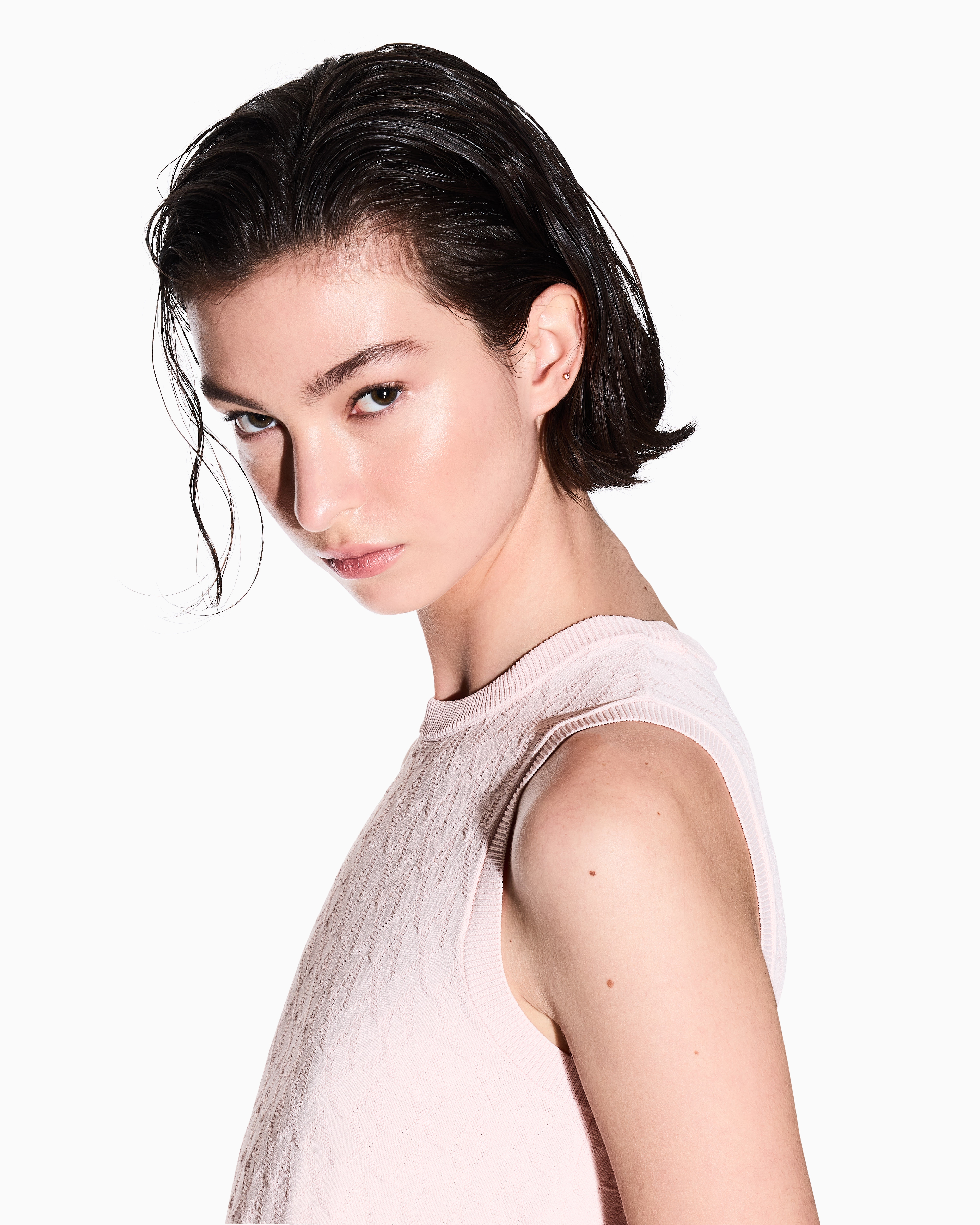 【新品未使用】EMPORIO ARMANI 灰×ピンク〈参考価格70,000円〉 エンポリオアルマーニ EMPORIO ARMANI ハンドバッグ ショルダーバッグ