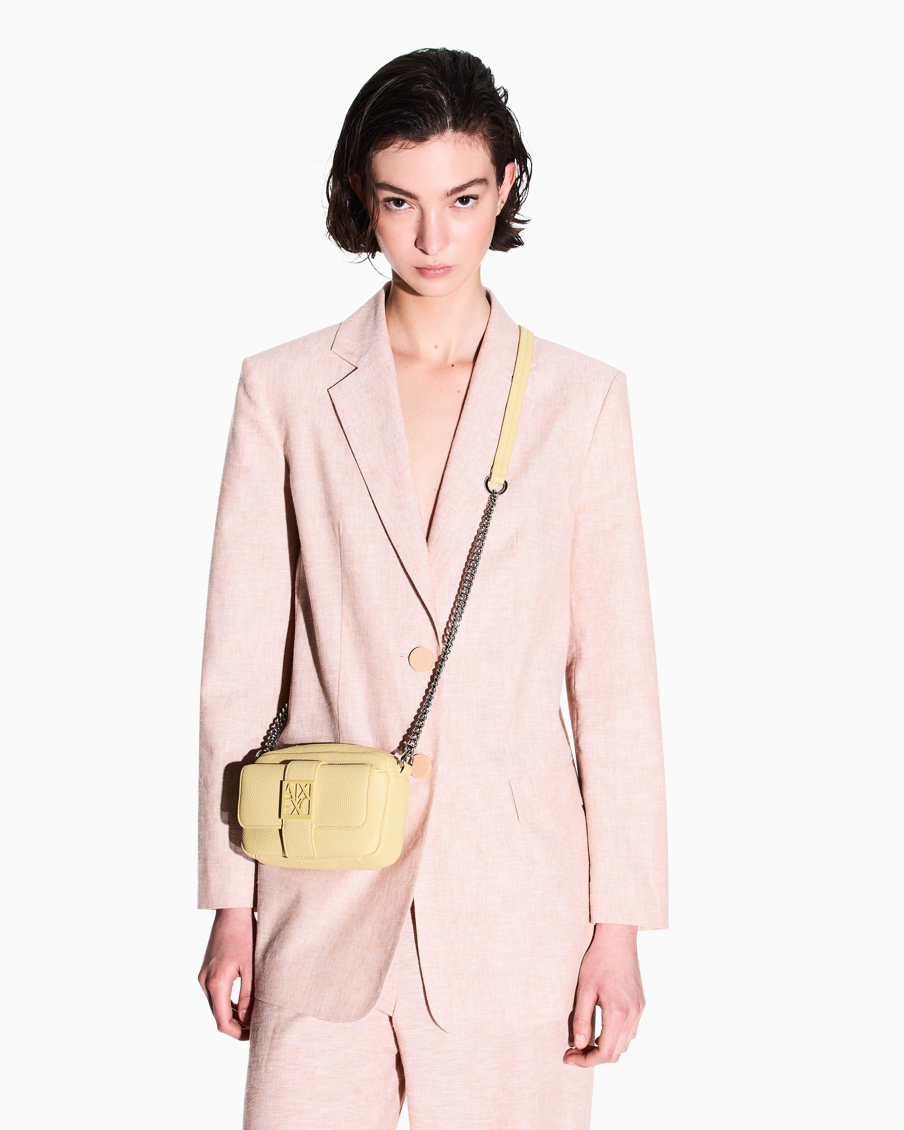 ショルダーバッグ・ポシェット ARMANI EXCHANGE Woman Yellow Cream XW000399AF13680 F0053 undefined