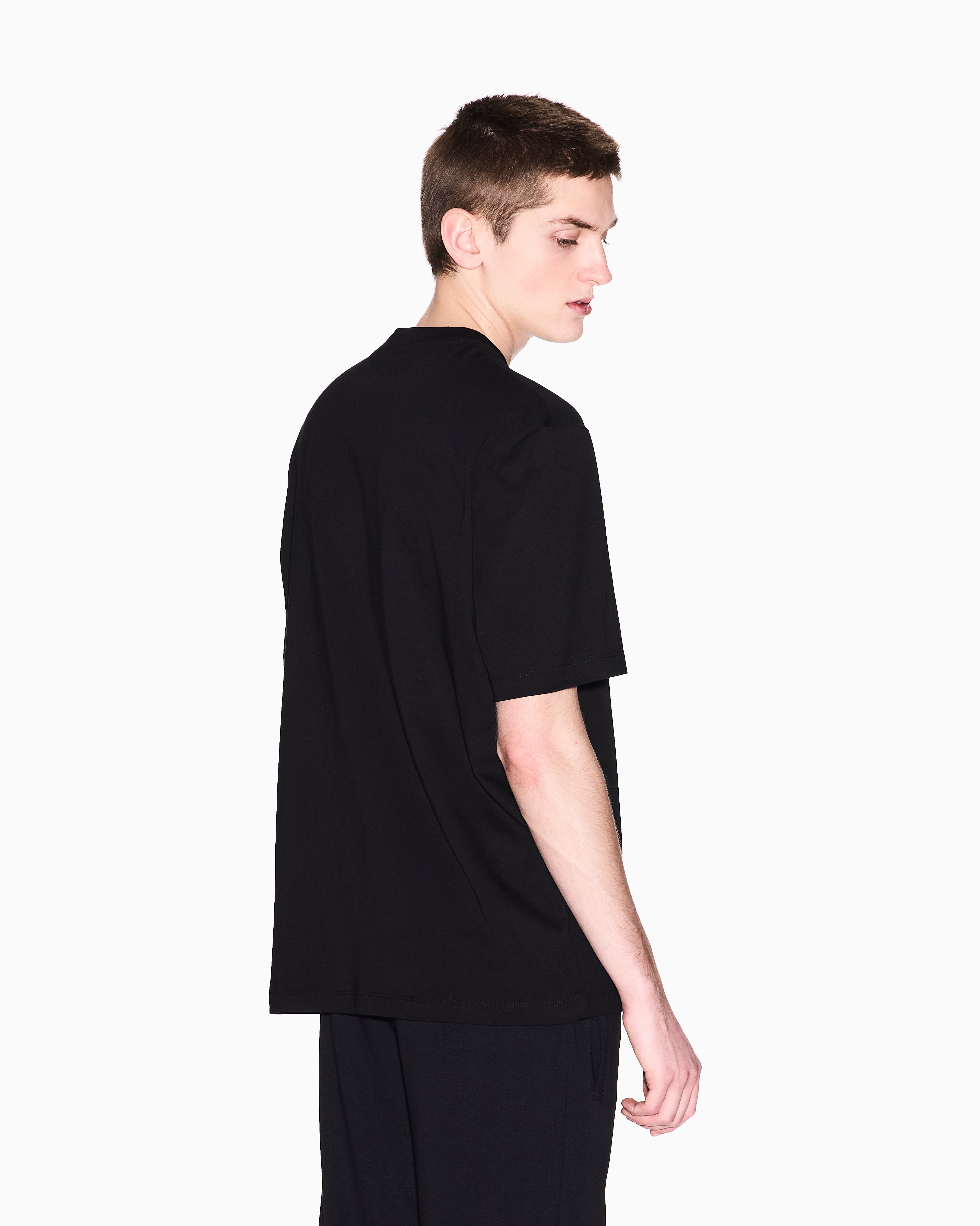 Armani Exchange -  Regular fit T-shirt with logo, Man, Black, Size: L