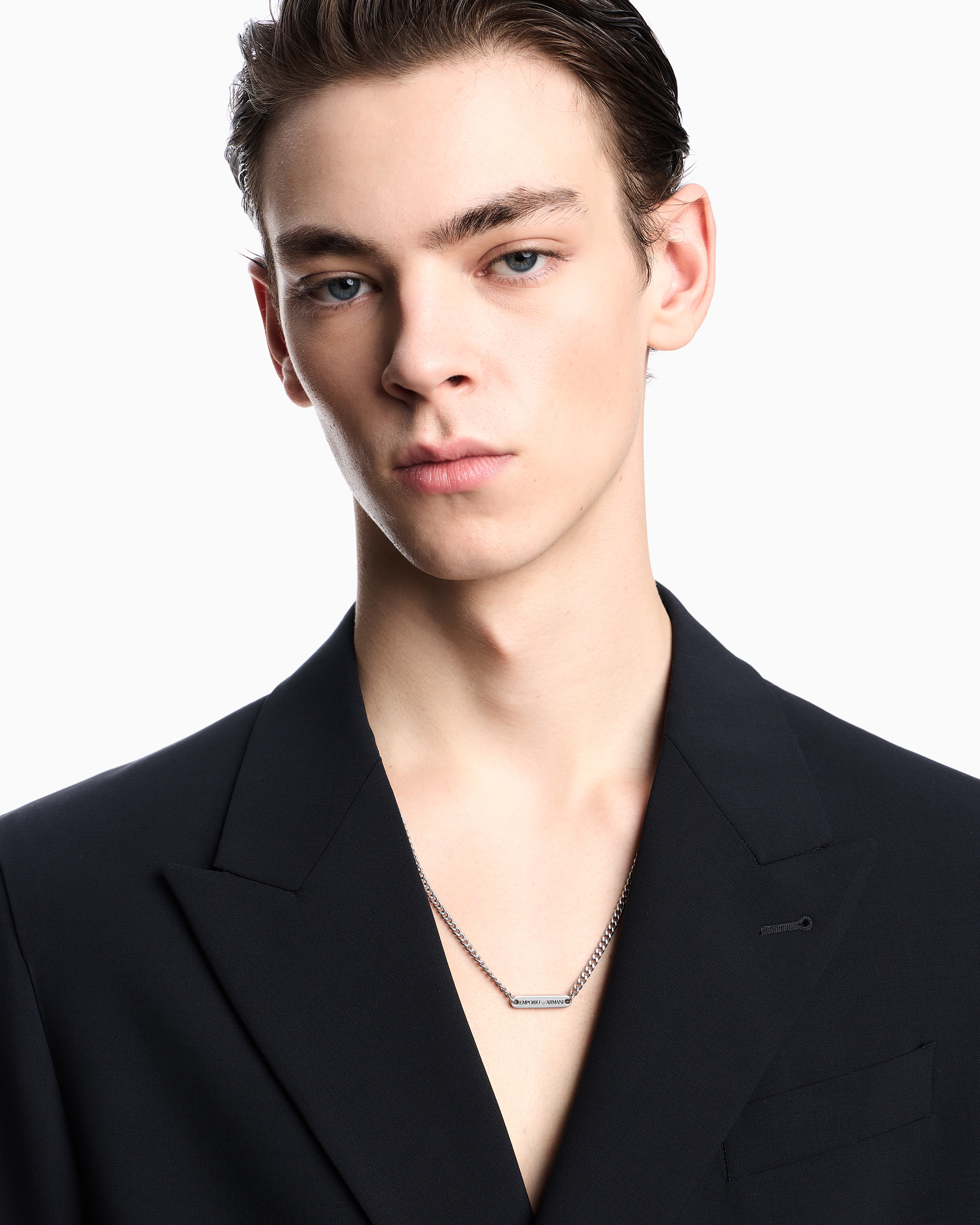 エンポリオ アルマーニ IDネックレス ステンレススチール | Emporio Armani