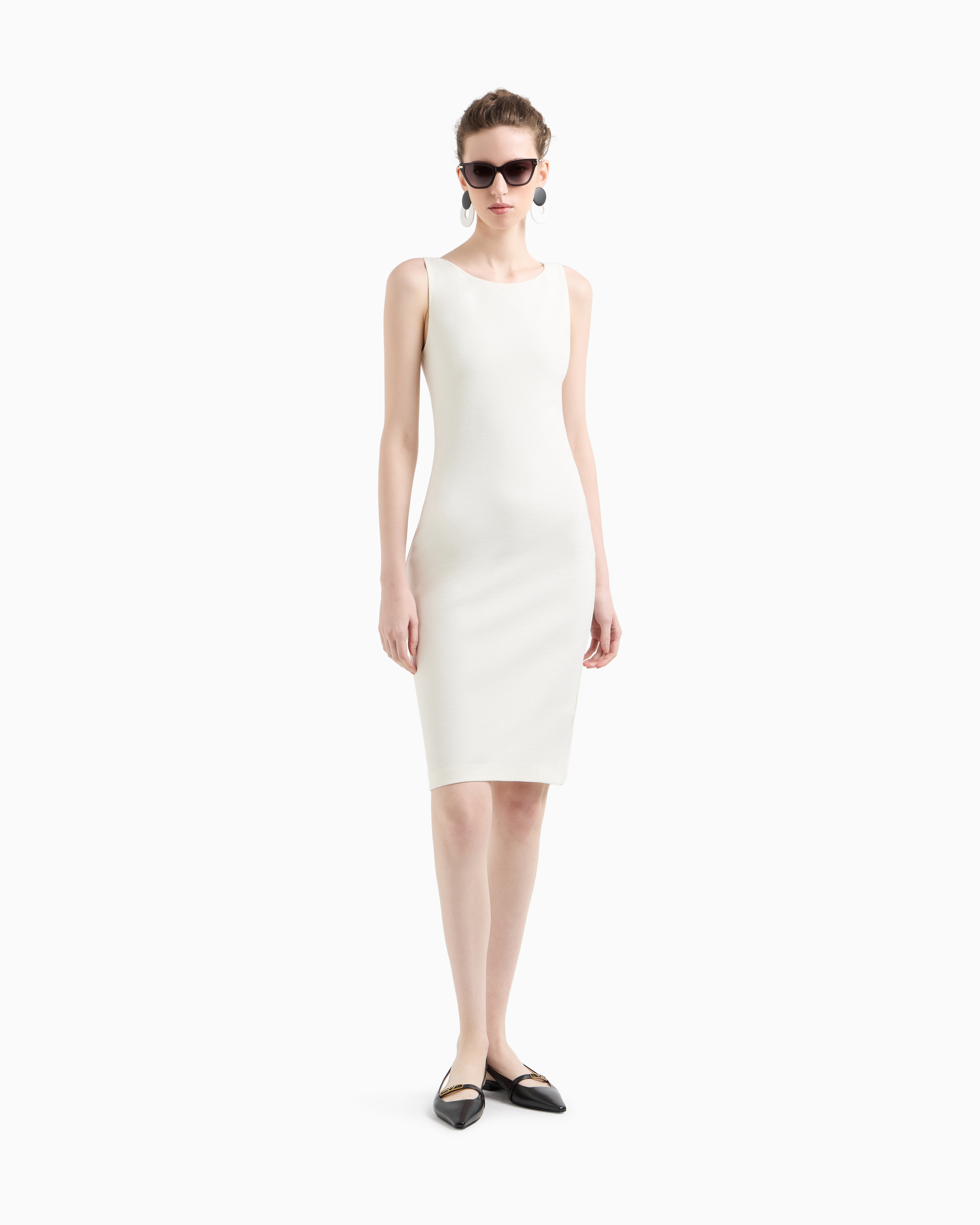 Ottoman jersey sheath dress | Emporio Armani