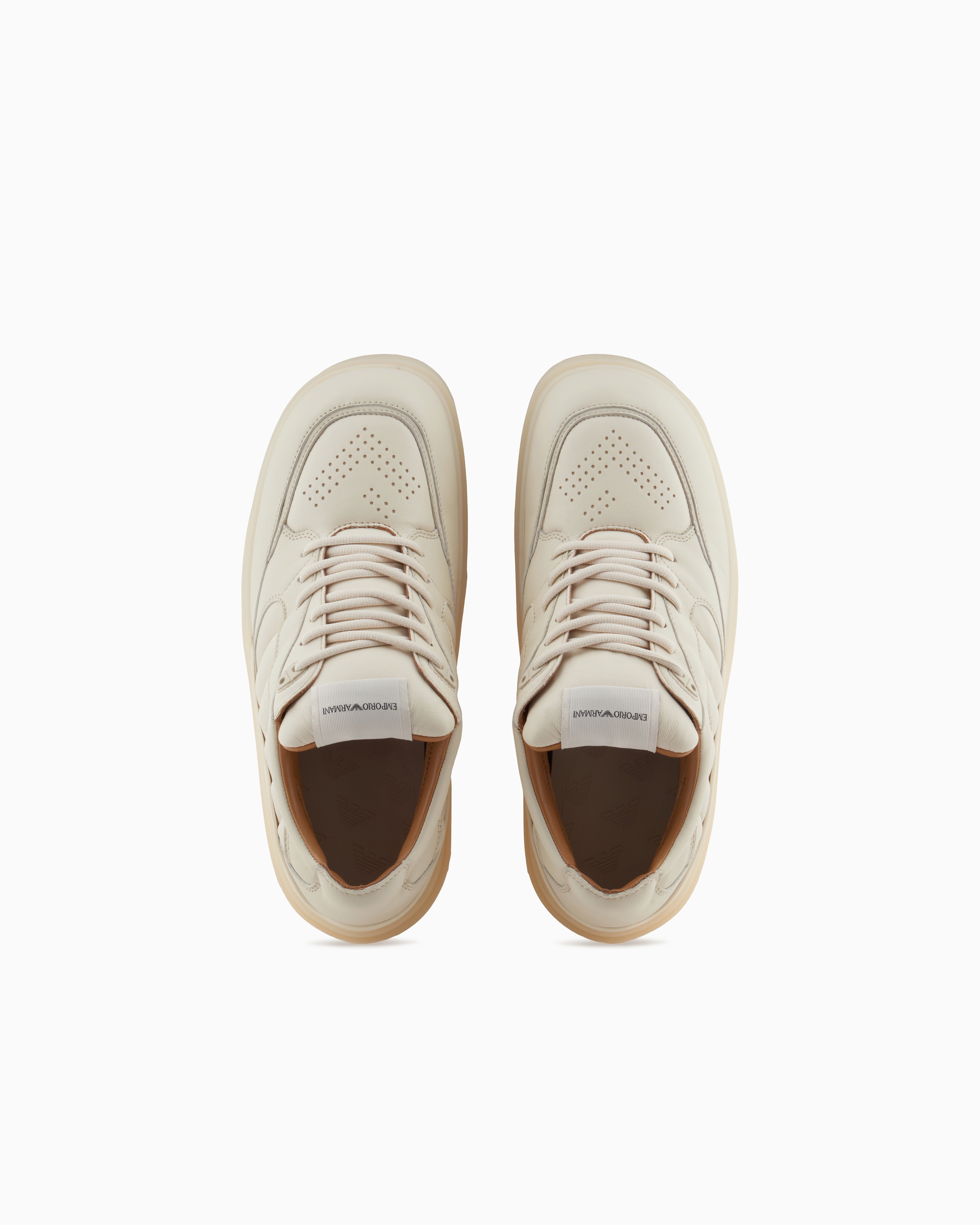 スニーカー パディング入りナッパレザーディテール | Emporio Armani スニーカー パディング入りナッパレザーディテール | Emporio Armani