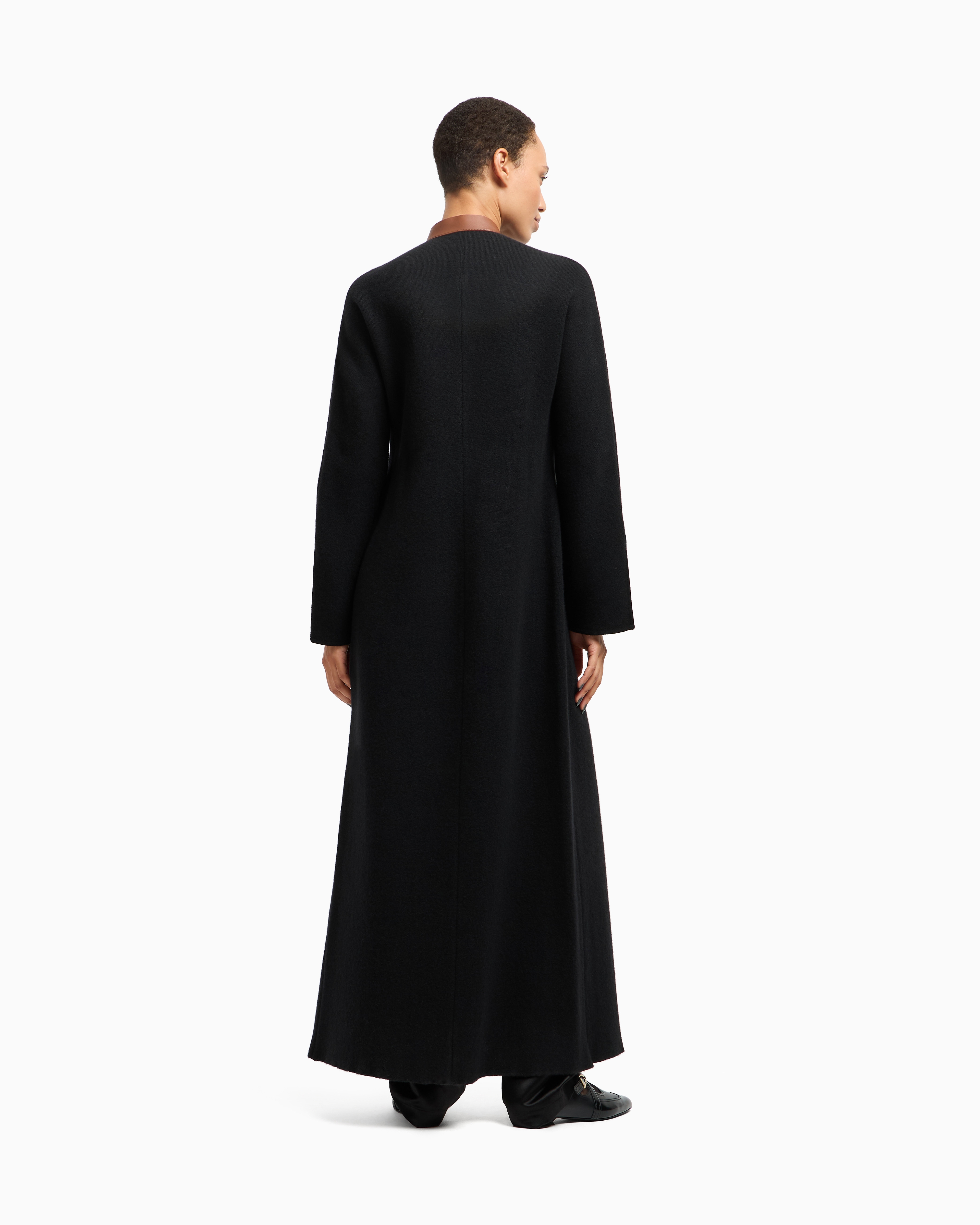 ロングコート ウール／カシミア ボンディングファブリック