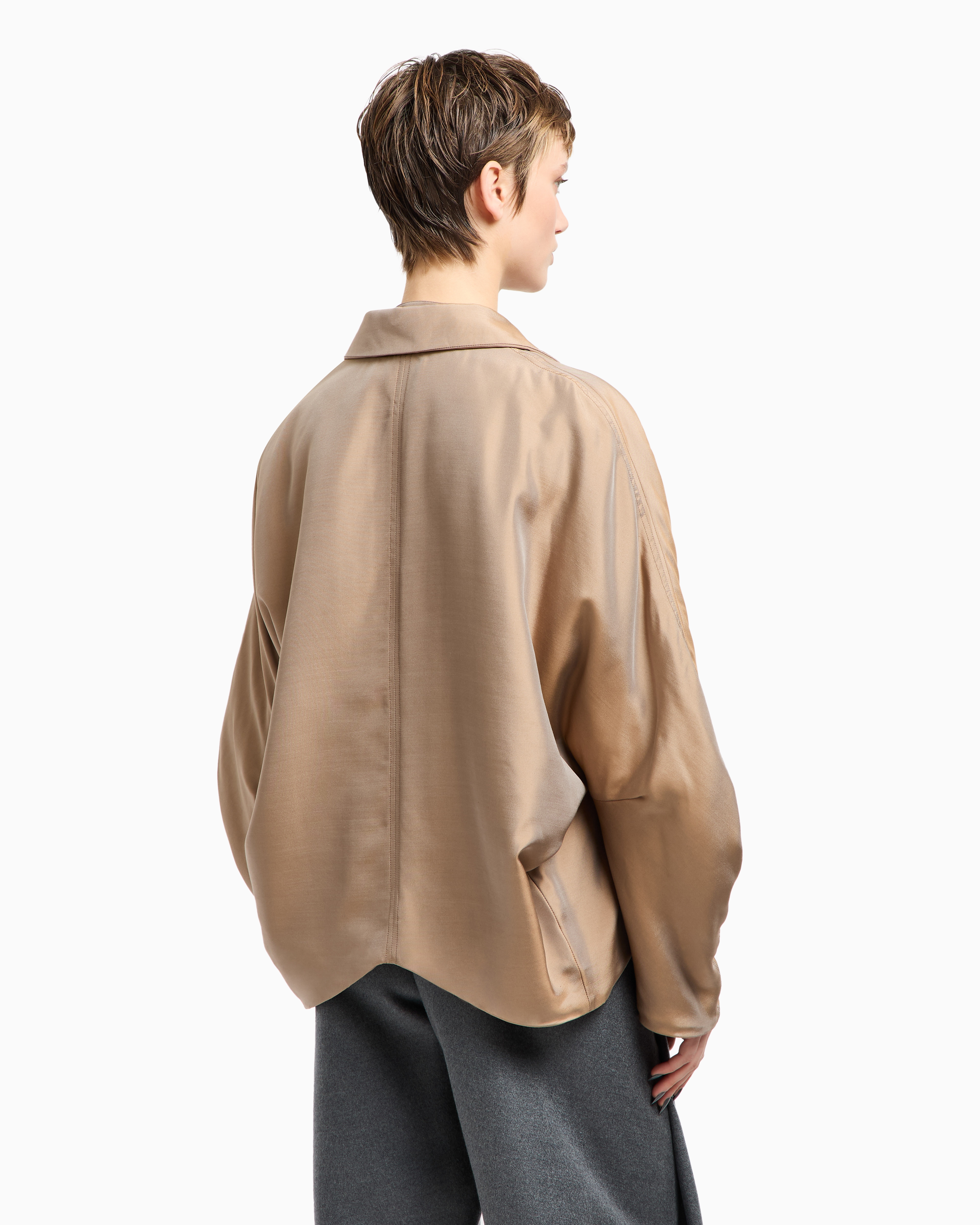 らんちゅう ジョルジオアルマーニ シルクサテン デザインジャケット らんちゅう様専用 ジョルジオアルマーニ シルクサテン デザインジャケット