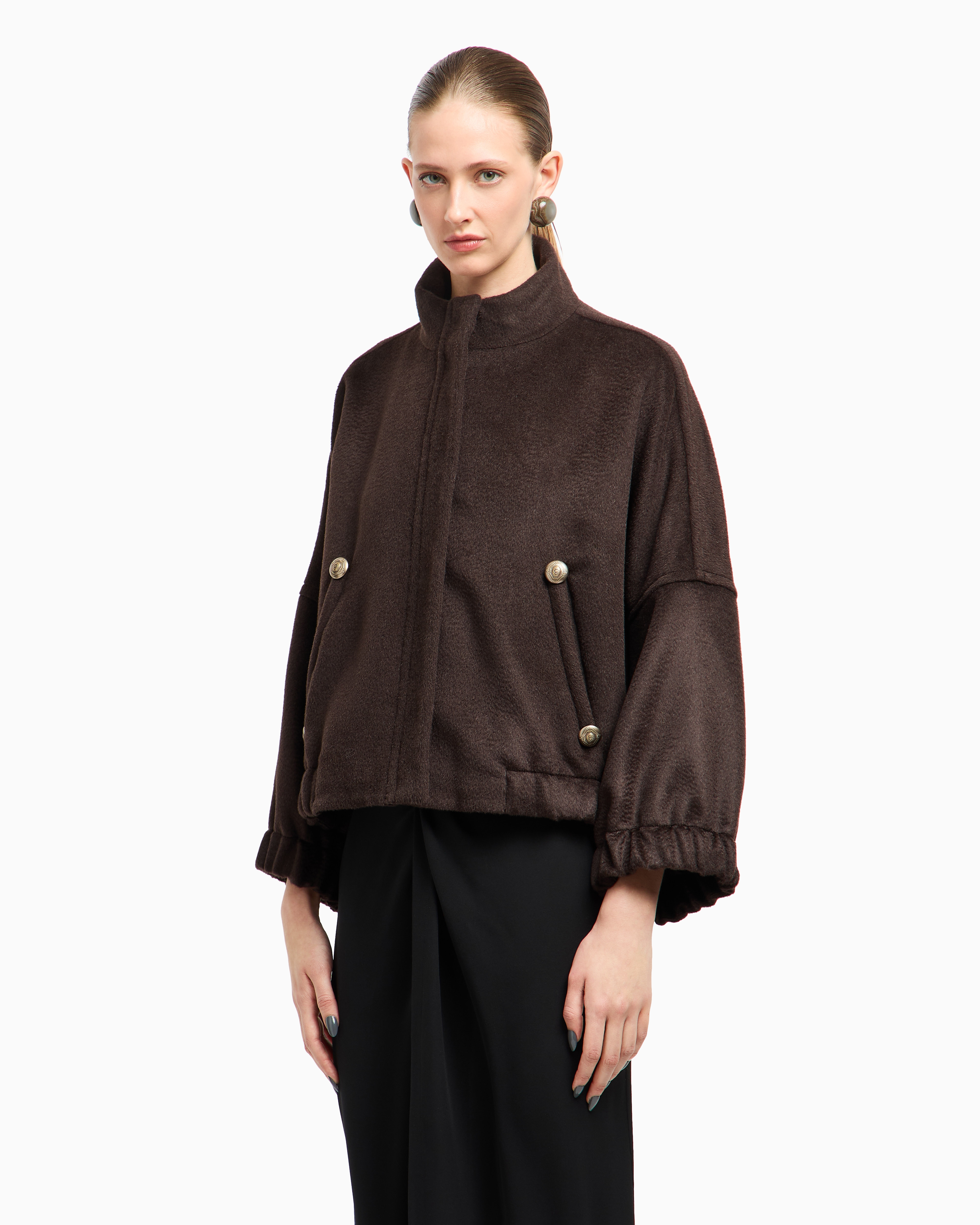 未着用GiorgioArmaniアルパカ コート サイズ46(170〜175cm 1980～90s Vintage Giorgio Armani Wool Alpaca Double Breasted