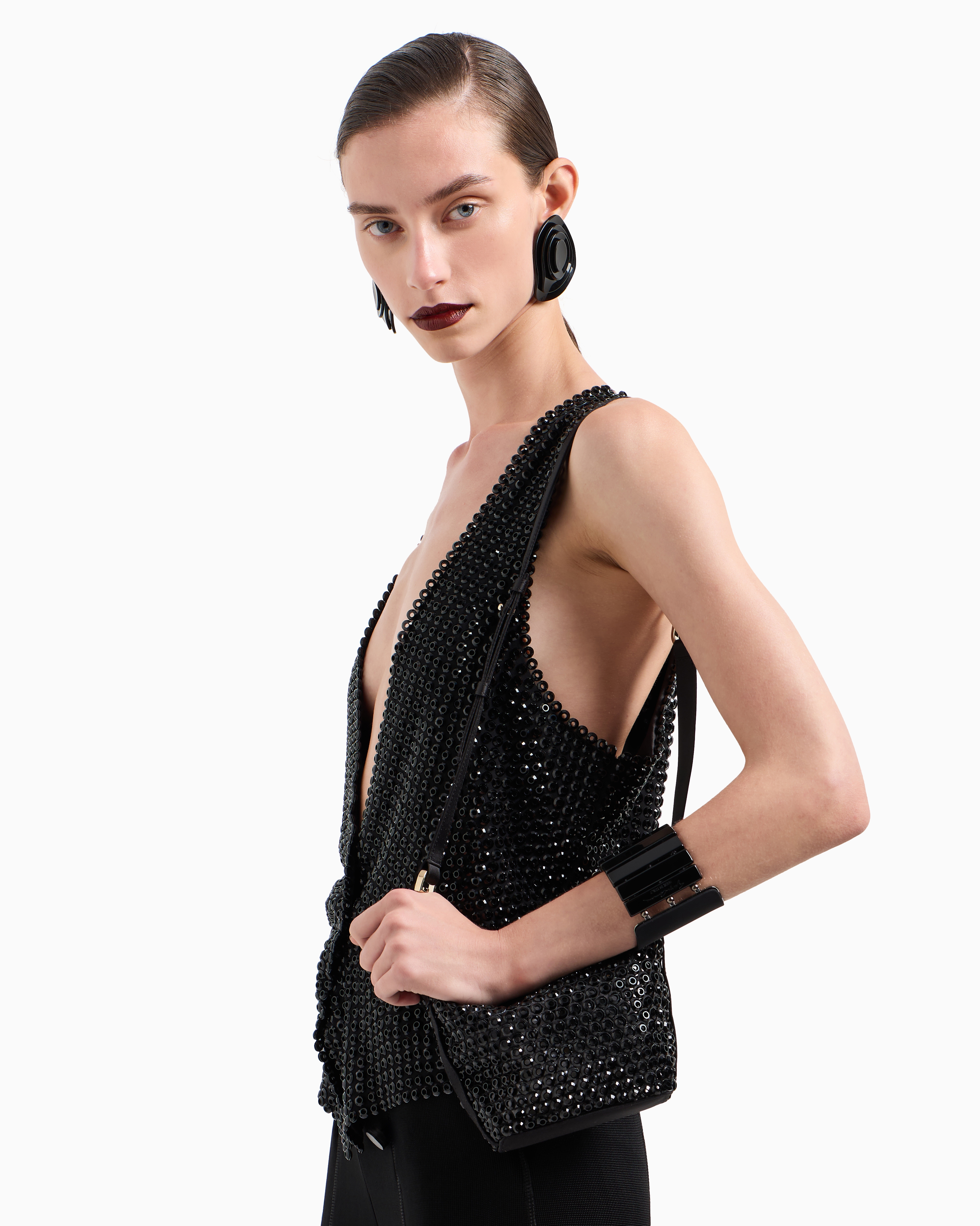 ジョルジオ アルマーニ ラ プリマ ソフト ミニハンドバッグ レーザー