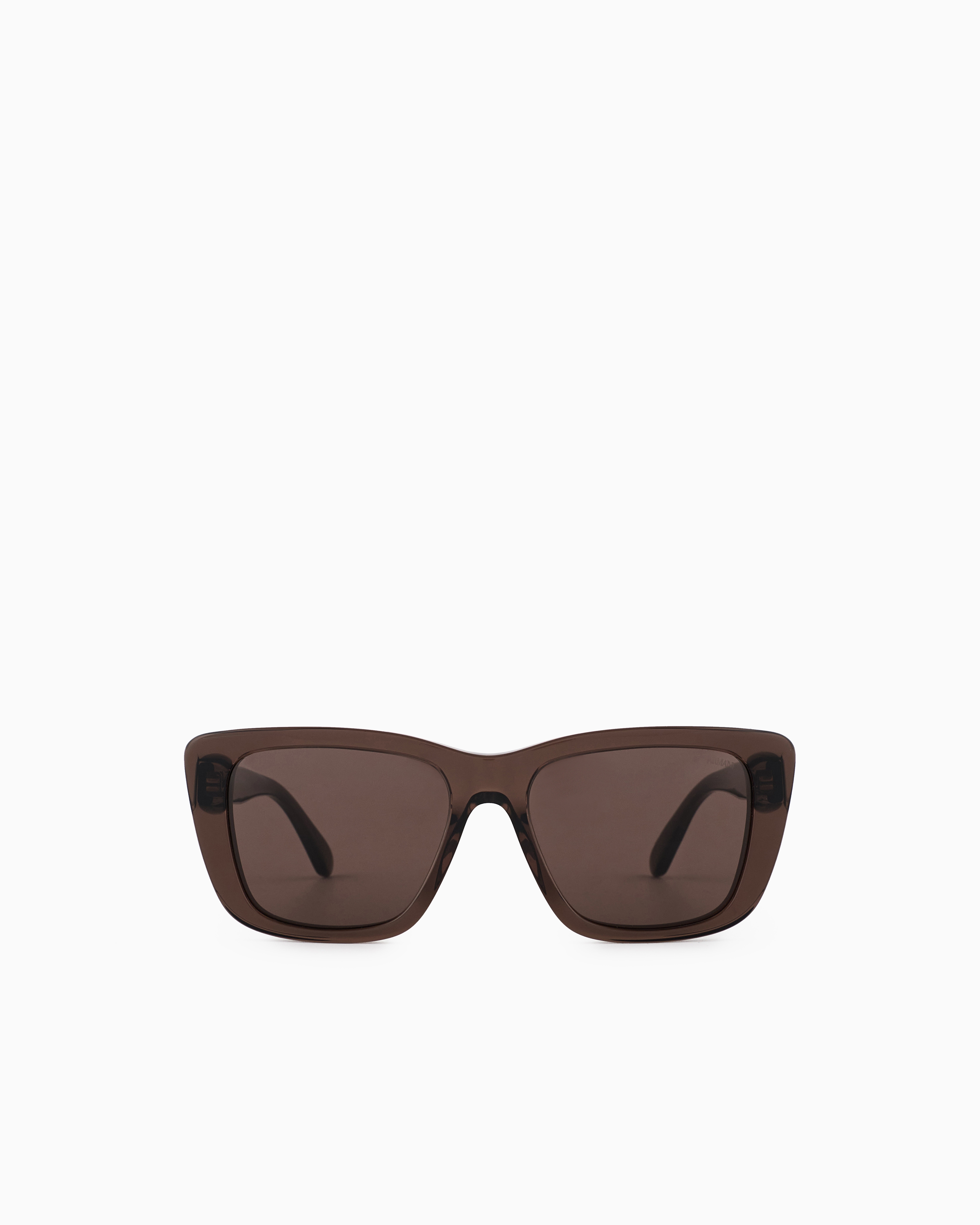 Emporio Armani - Women’s cat-eye sunglasses, Woman, Brown, Size: 54L