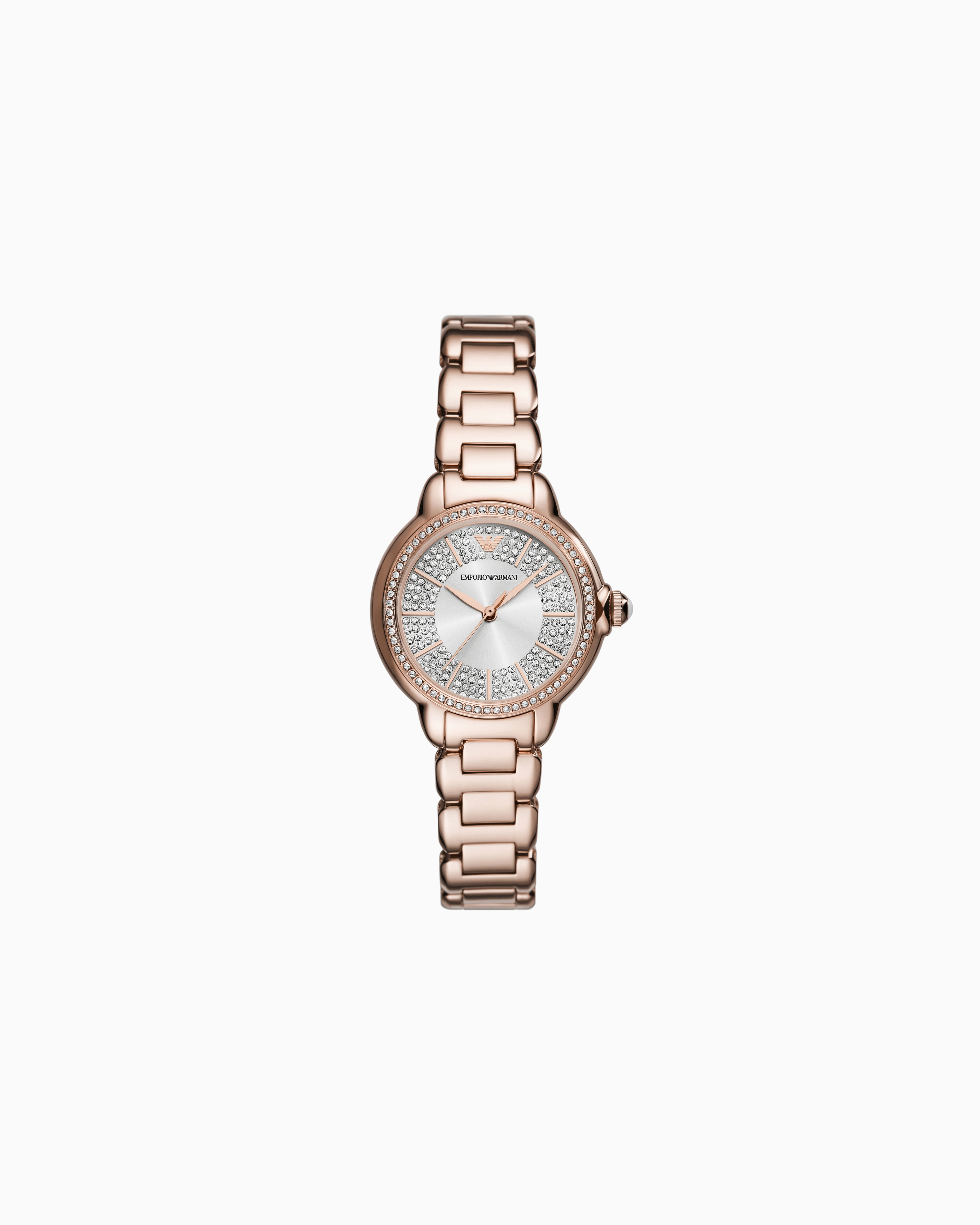 Emporio Armani -  Three-Hand Rose Gold-Tone Stainless Steel Watch, Woman, Multicoloured, Size: TU