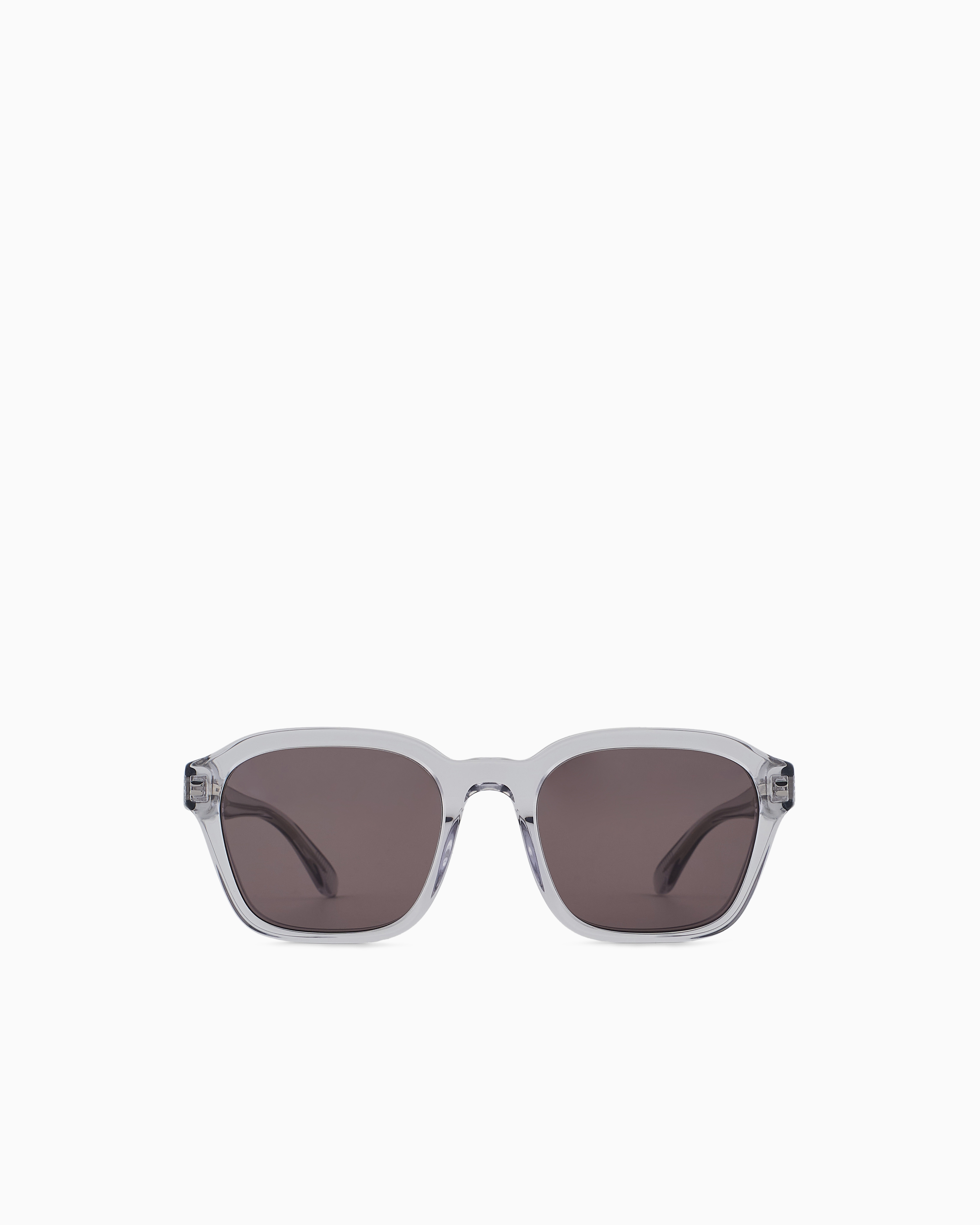 Emporio Armani - Men’s irregular-shaped sunglasses, Man, Transparent, Size: 54L