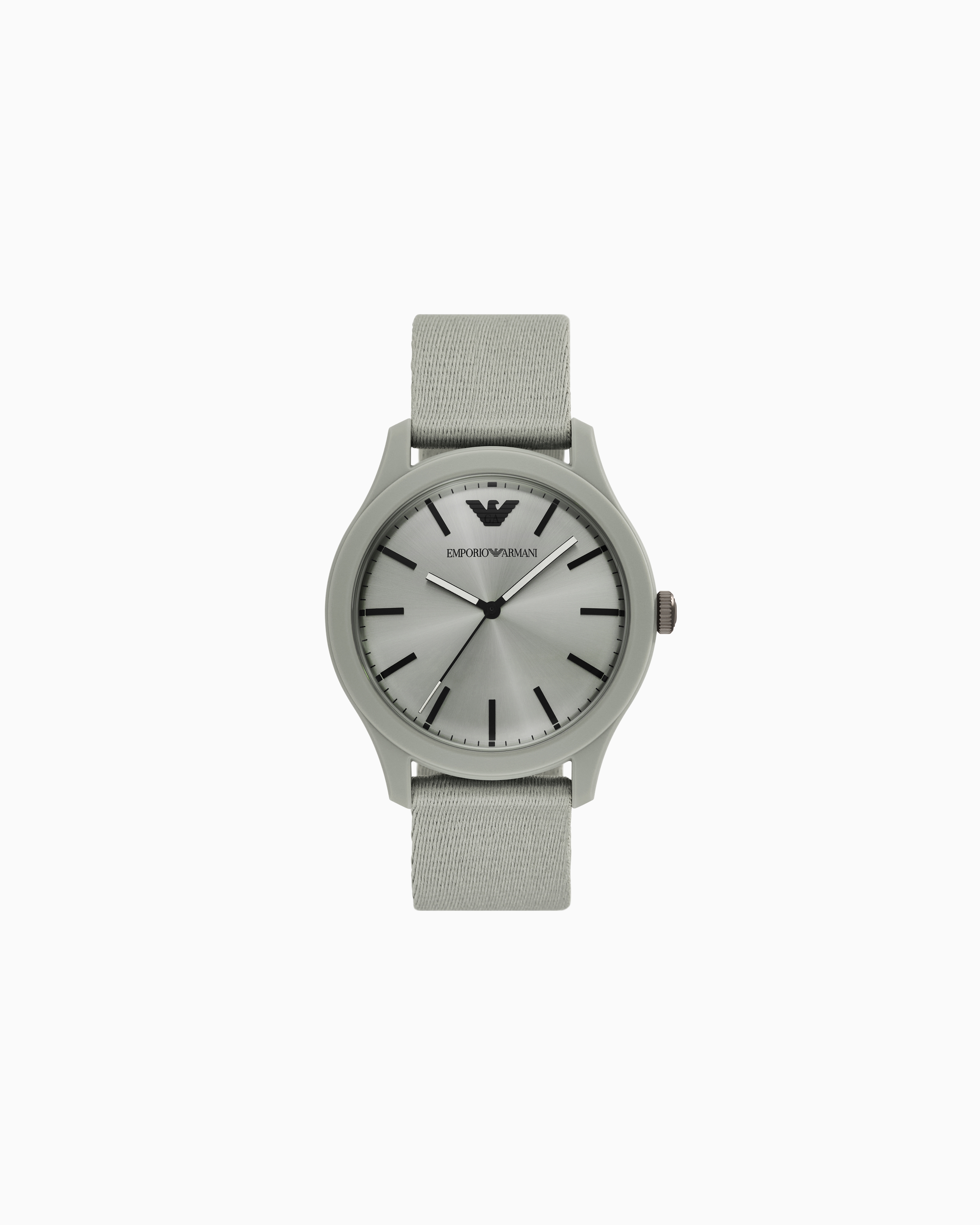 Emporio Armani -  Three-Hand Sand-Colored #tide ocean material® Nylon Fabric Watch, Man, Multicoloured, Size: TU