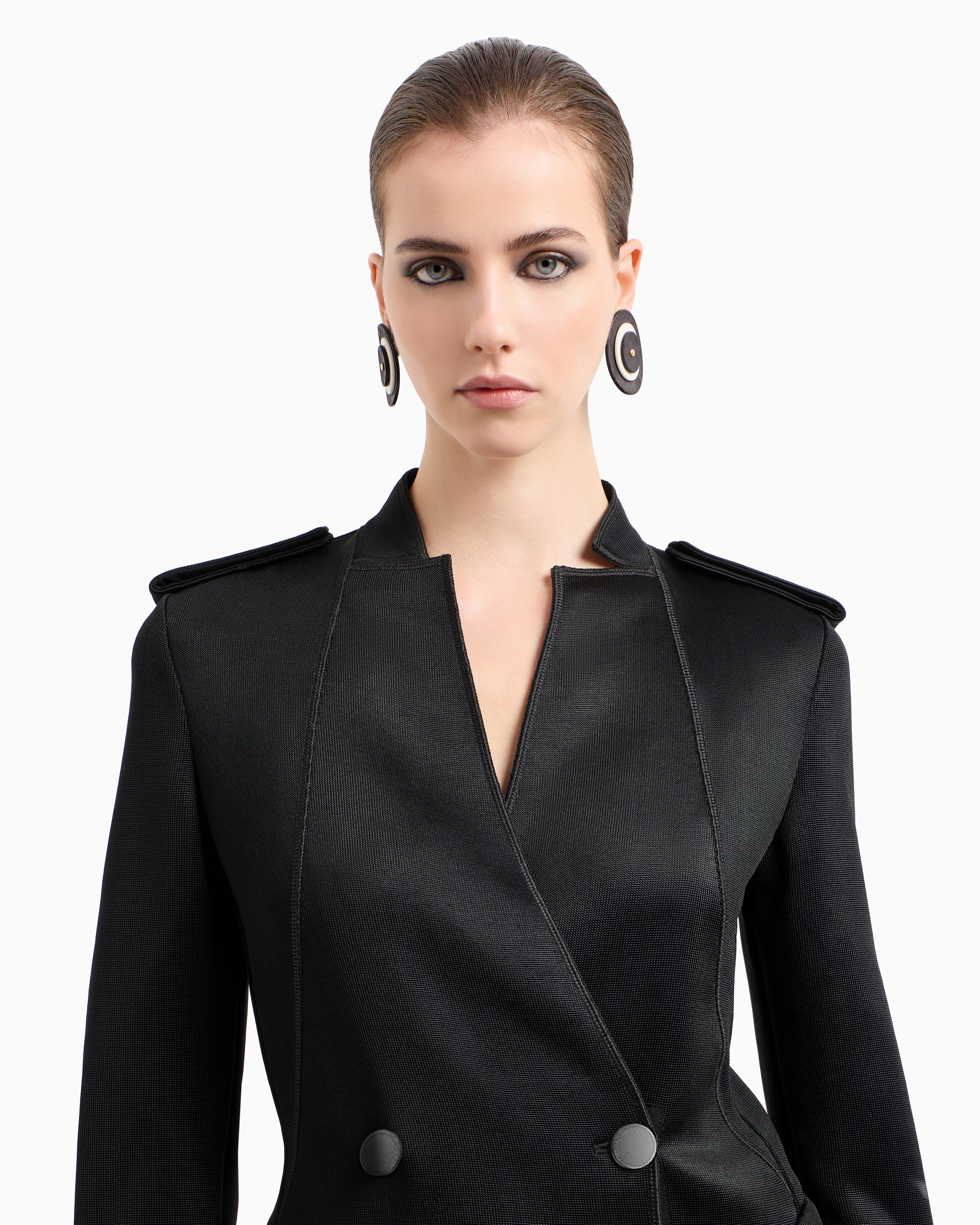 ダブルブレストジャケット ビスコースジャージー | Giorgio Armani