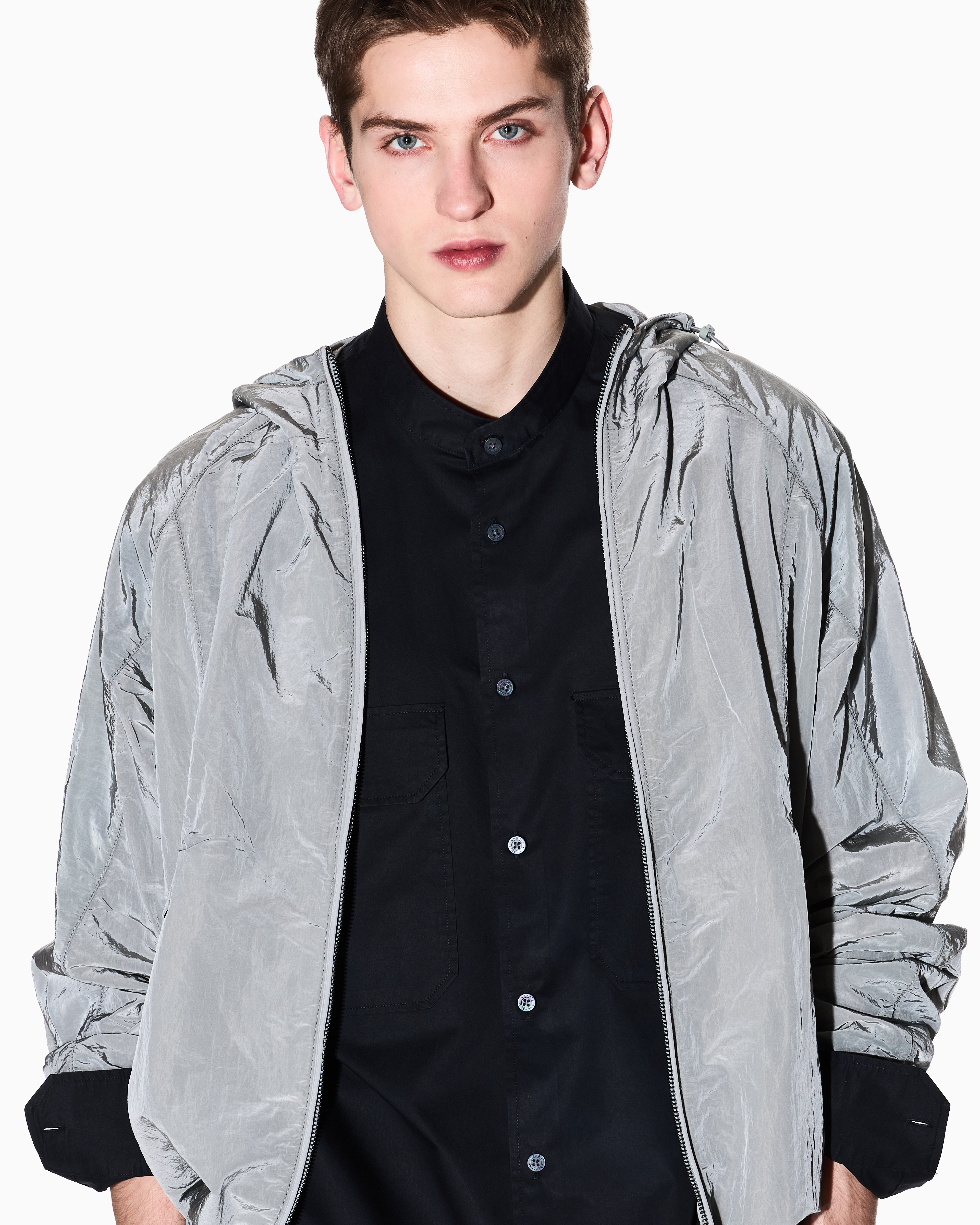 Armani Exchange - Comfort fit cotton shirt, Man, Black, Size: