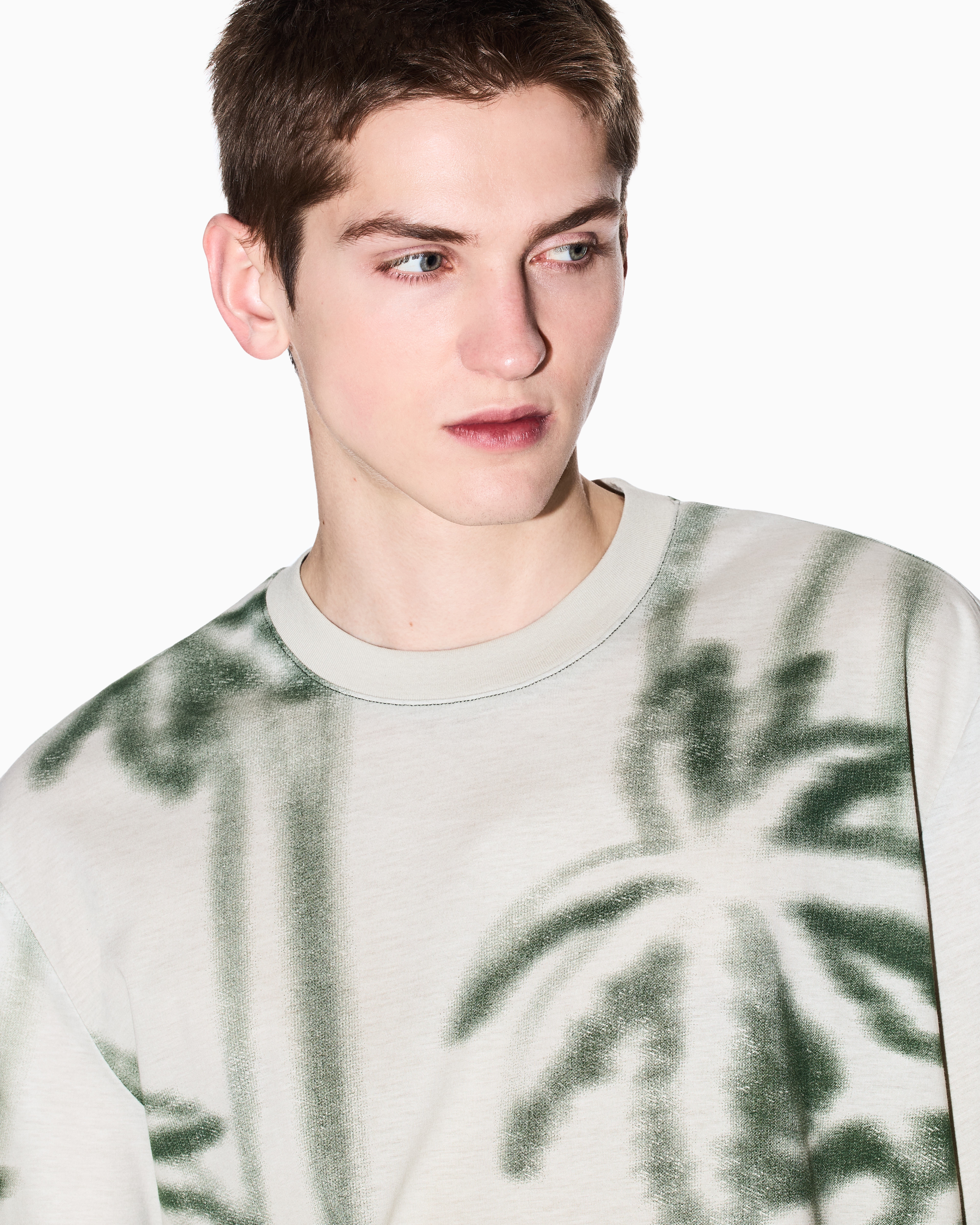 Regular fit palm tree print t-shirt
