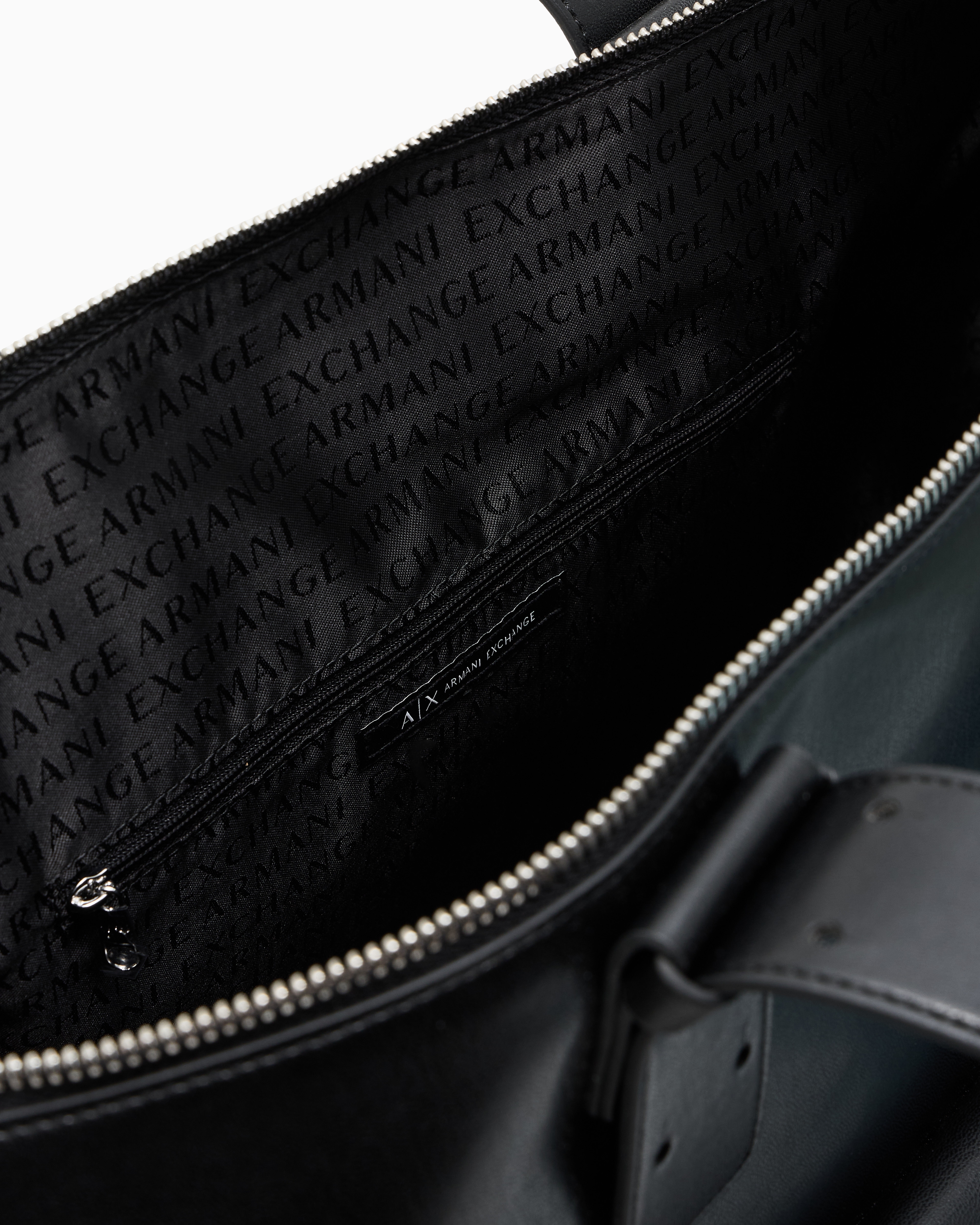 Armani Exchange - Handbag with external pocket, Woman, Black, Size: TU
