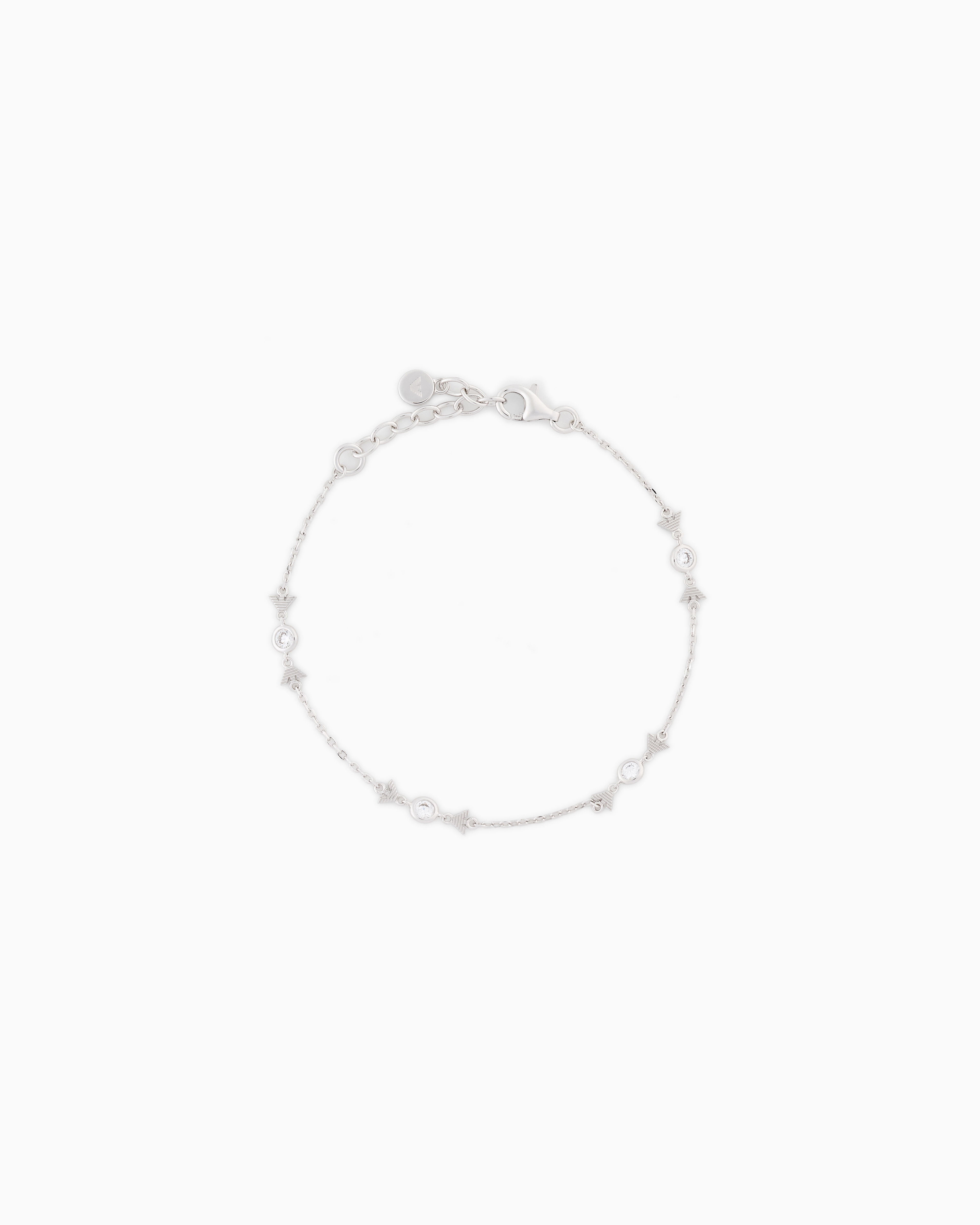 Emporio Armani Women's Multicolored Sterling Silver Station Bracelet