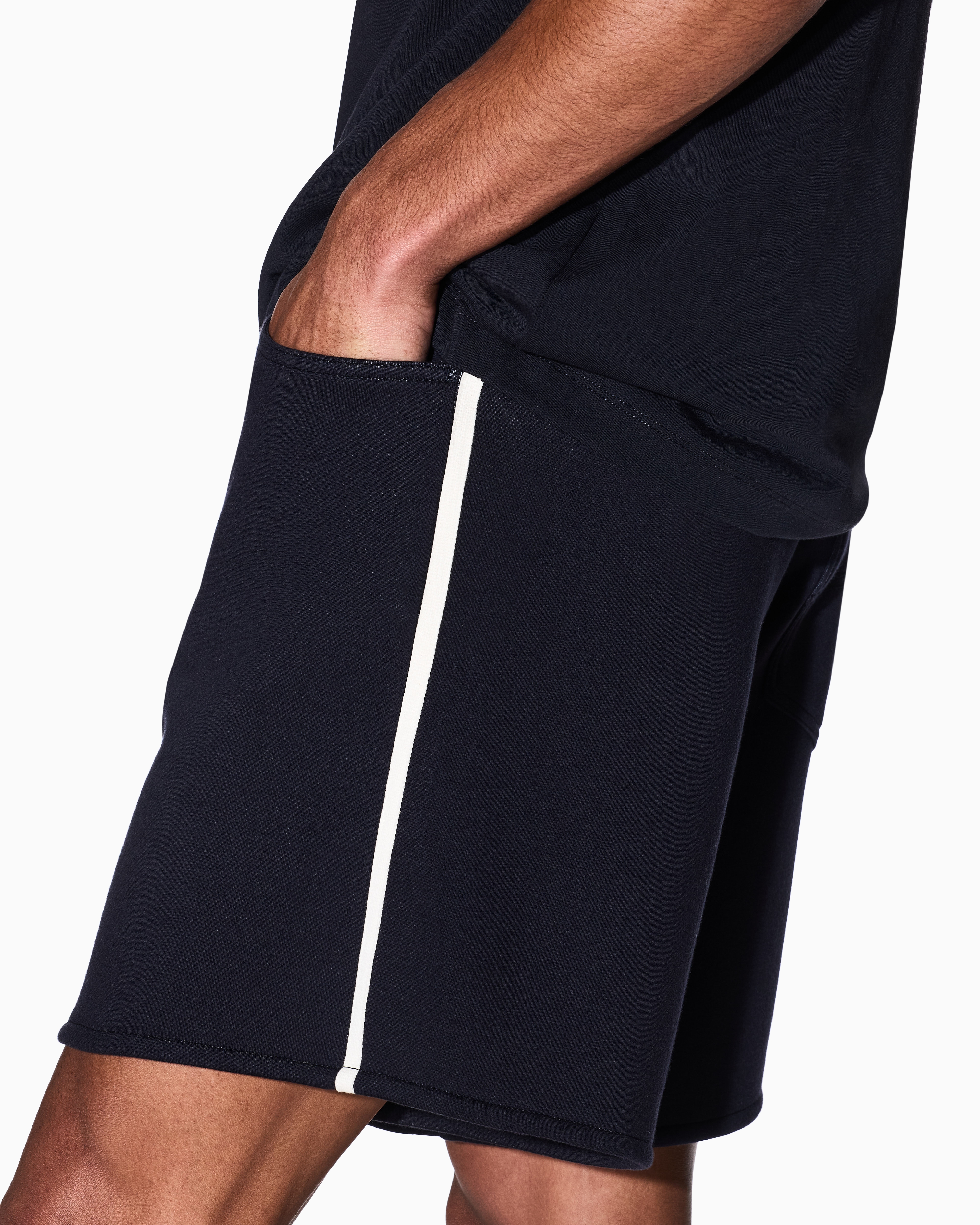 Armani Exchange - Shorts with contrasting stripes, Man, Navy Blue, Size: