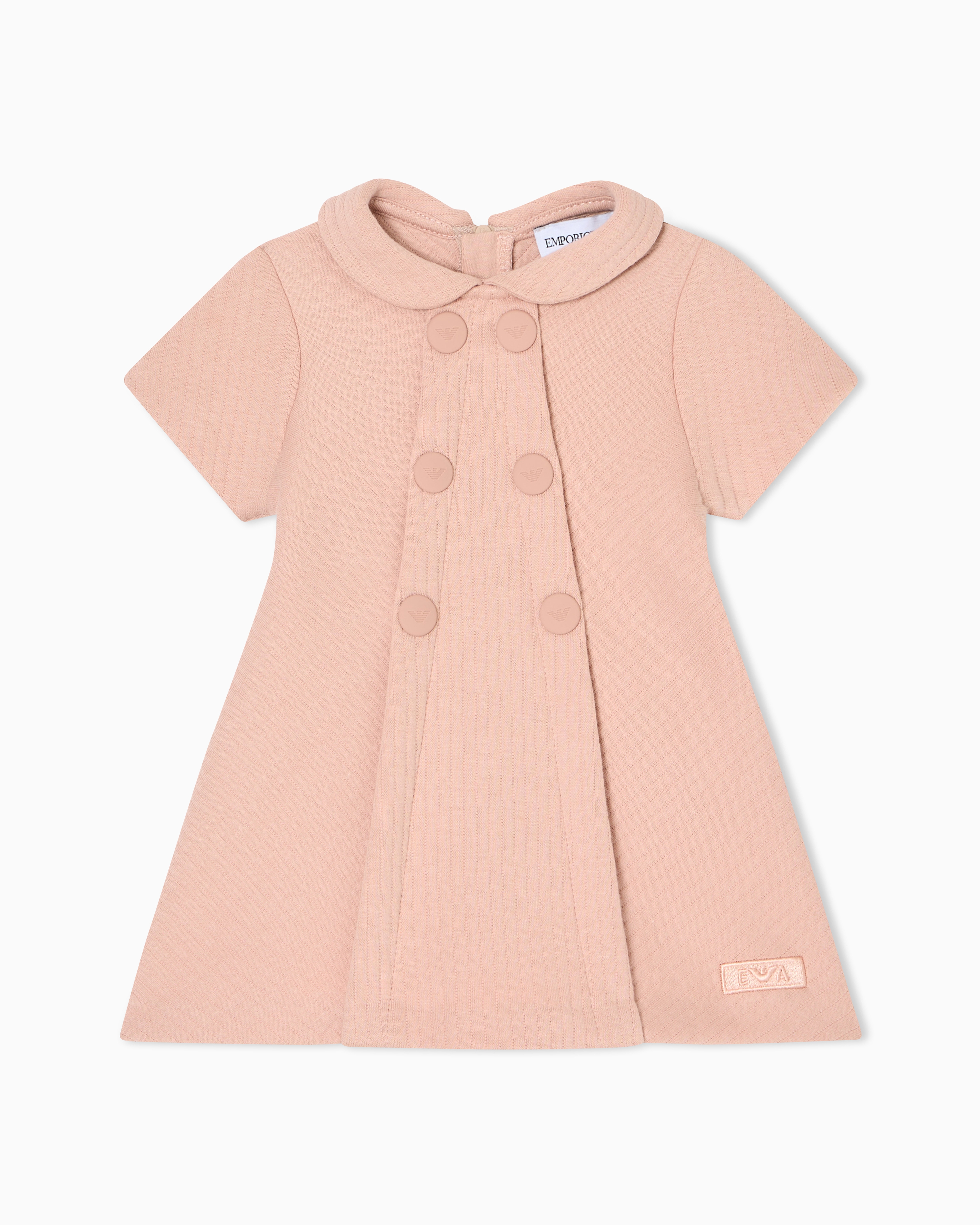Emporio Armani - Quilted jersey dress, Girl, Pink, Size: