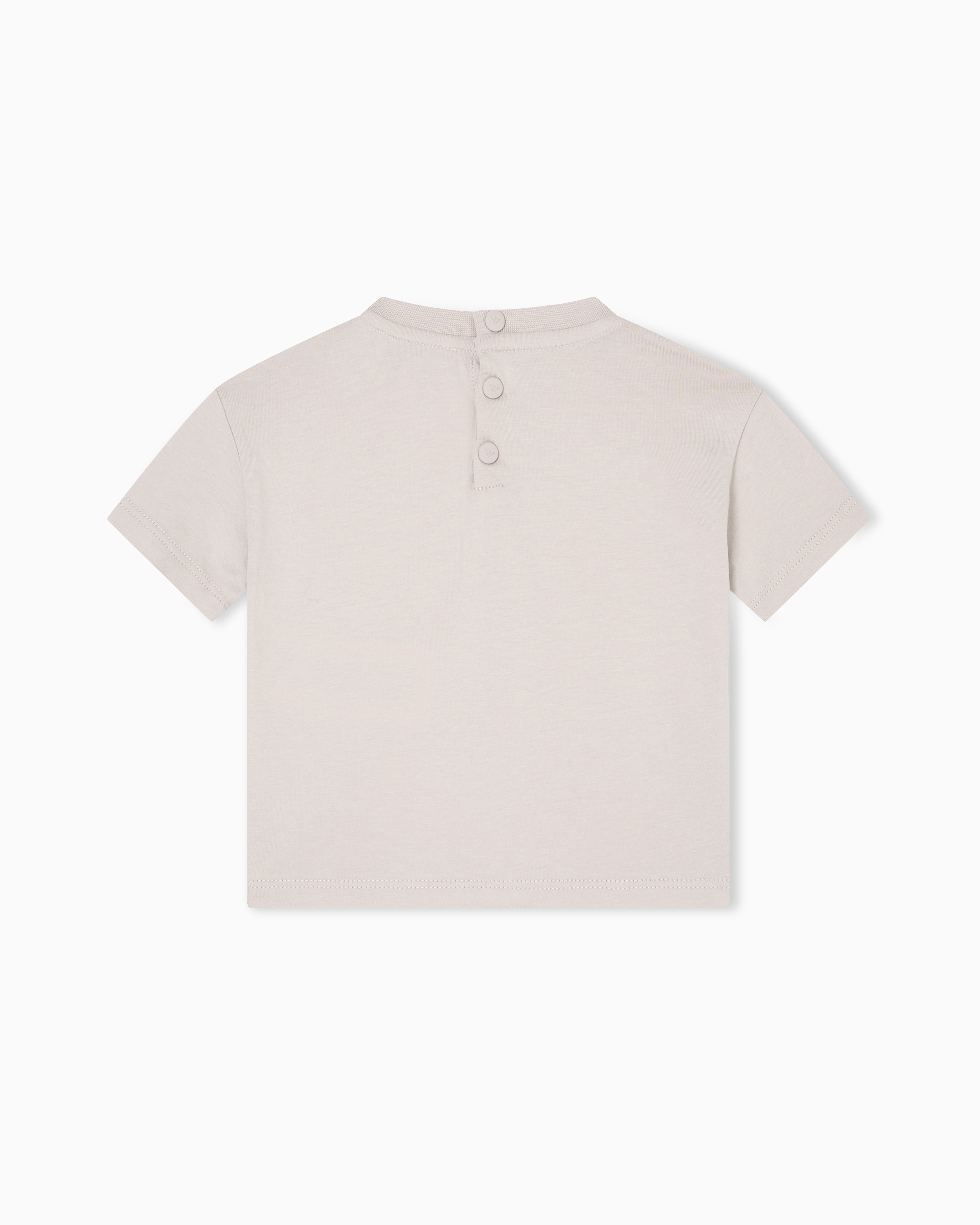 Emporio Armani - ASV jersey T-shirt with Manga Bear Crew print, Boy, Beige, Size:
