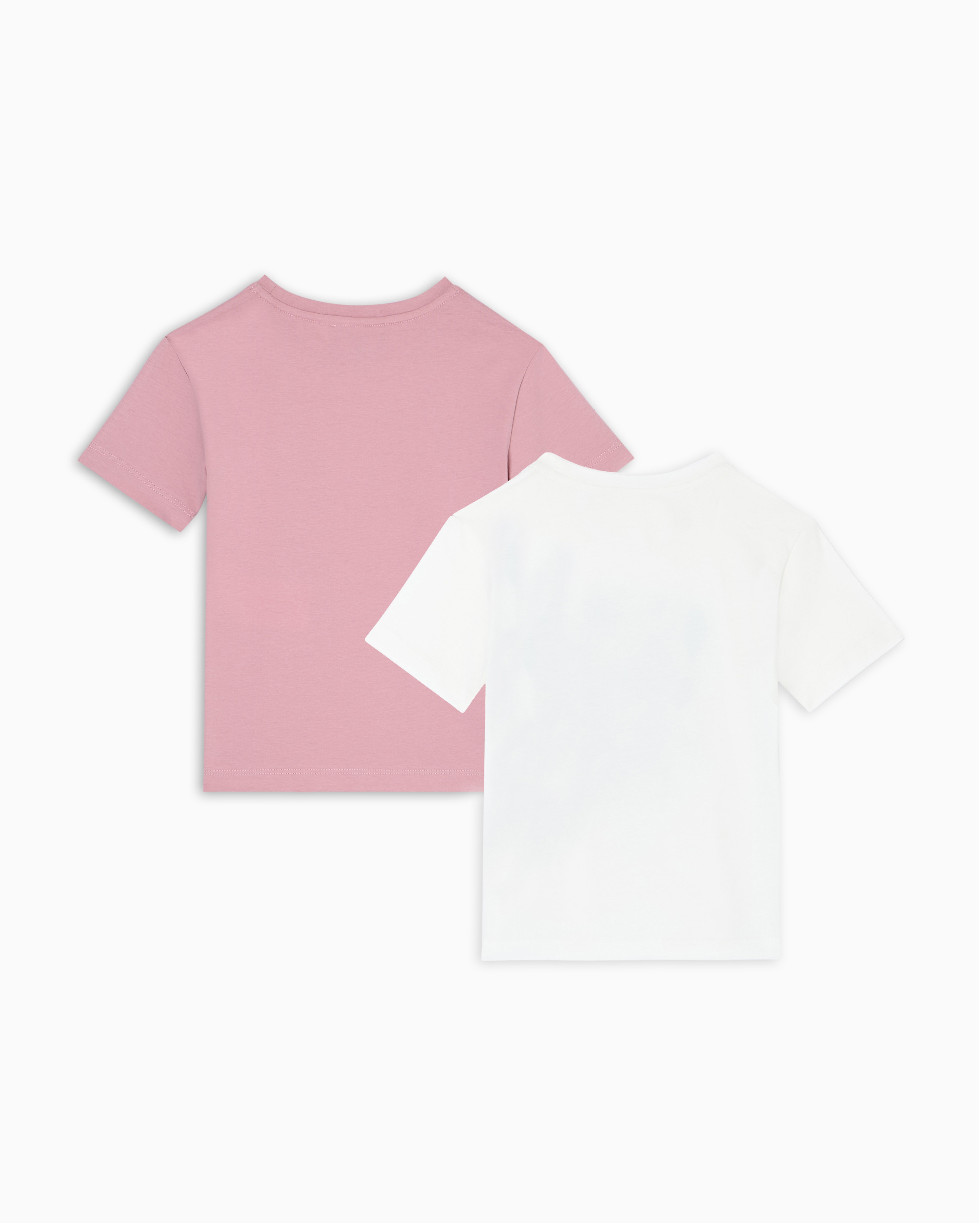 Emporio Armani - Two-pack of ASV forest shade print T-shirts, Girl, White, Size: