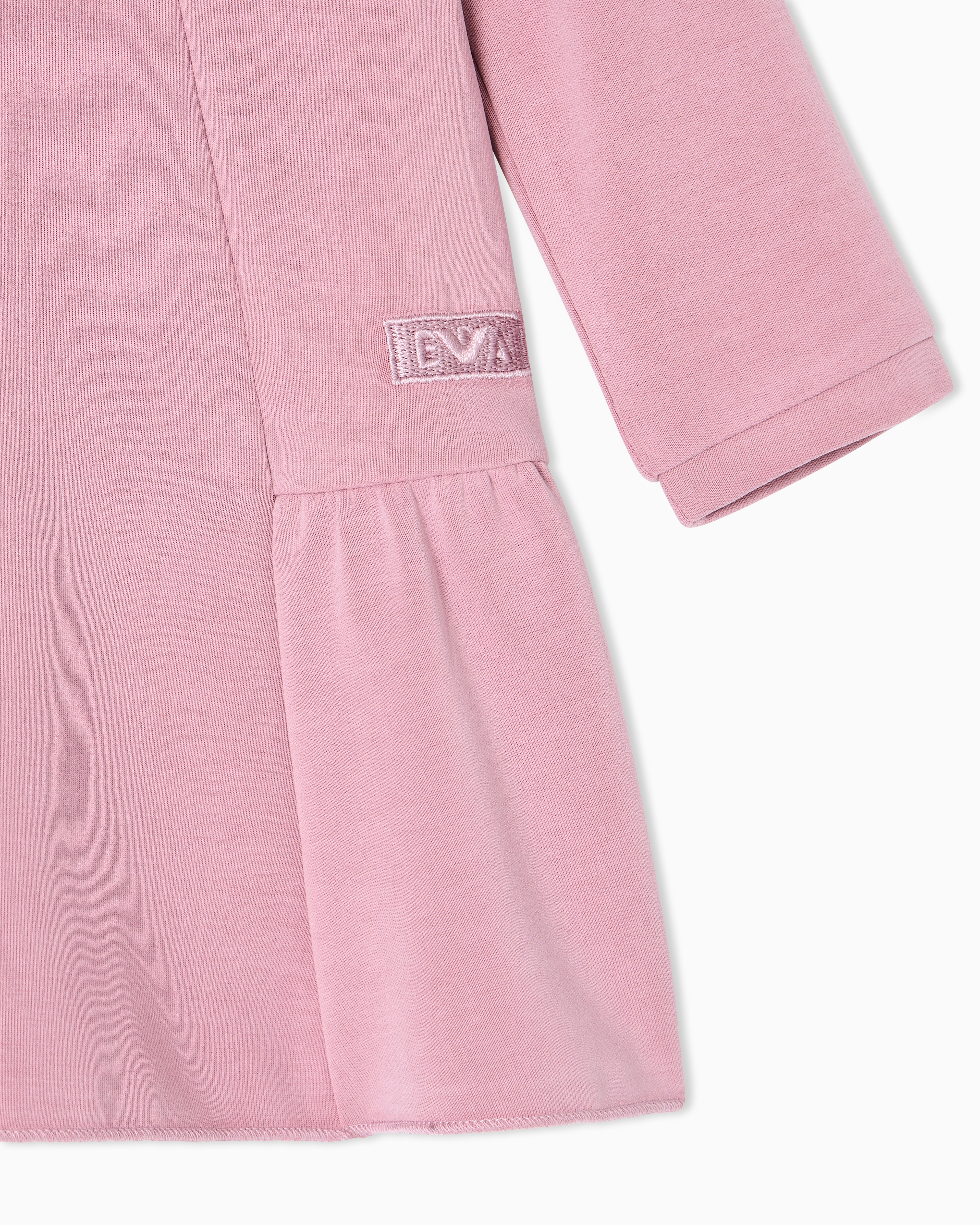 Emporio Armani - Cupro dress with a flounce, Girl, Pink, Size: