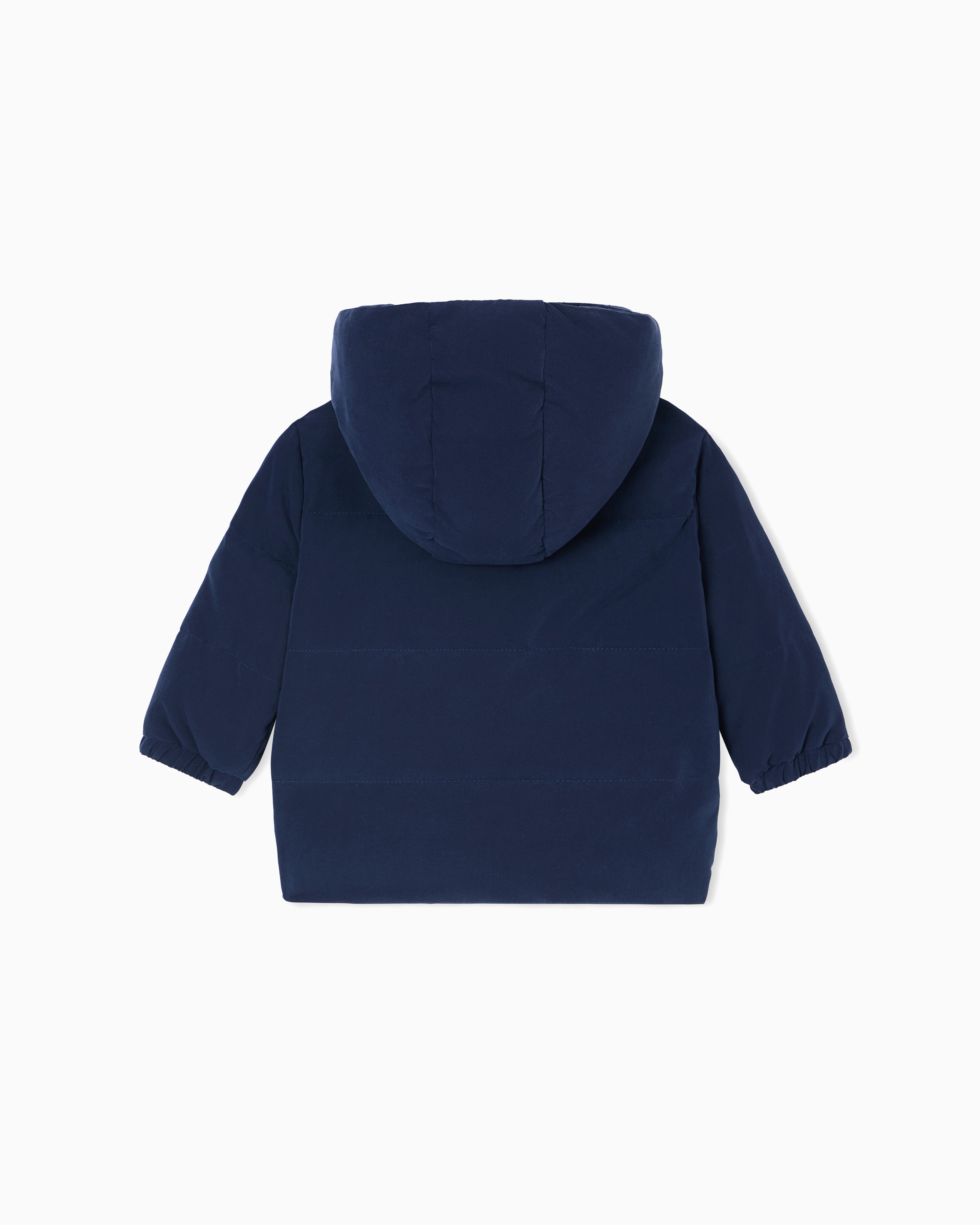 Emporio Armani - Hooded jacket technical fabric, Boy, Blue, Size: