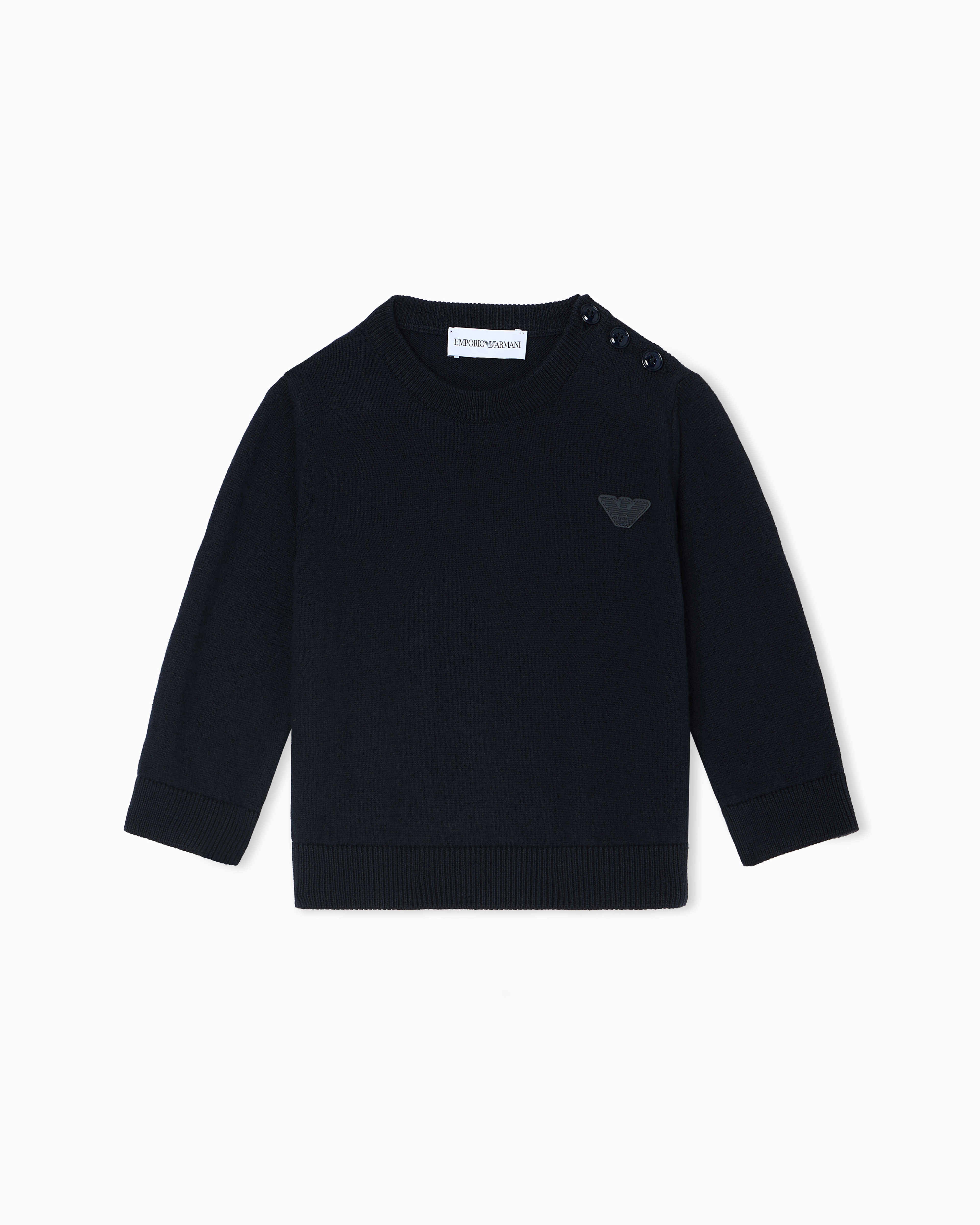 Emporio Armani Maglione In Misto Cotone Organico Asv