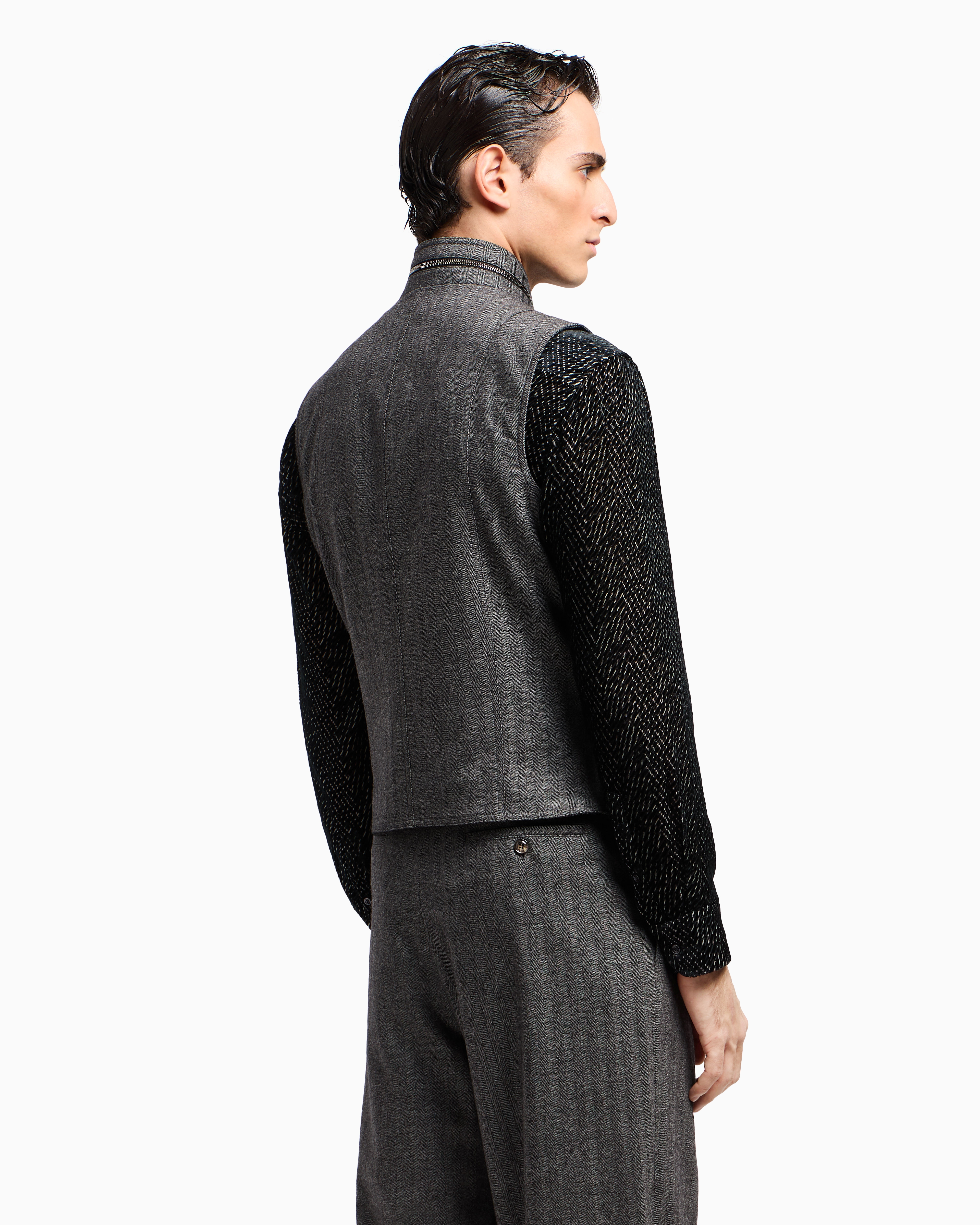 トップス 80s Giorgio Armani cashmere vest jacket 80s Giorgio Armani cashmere vest jacket