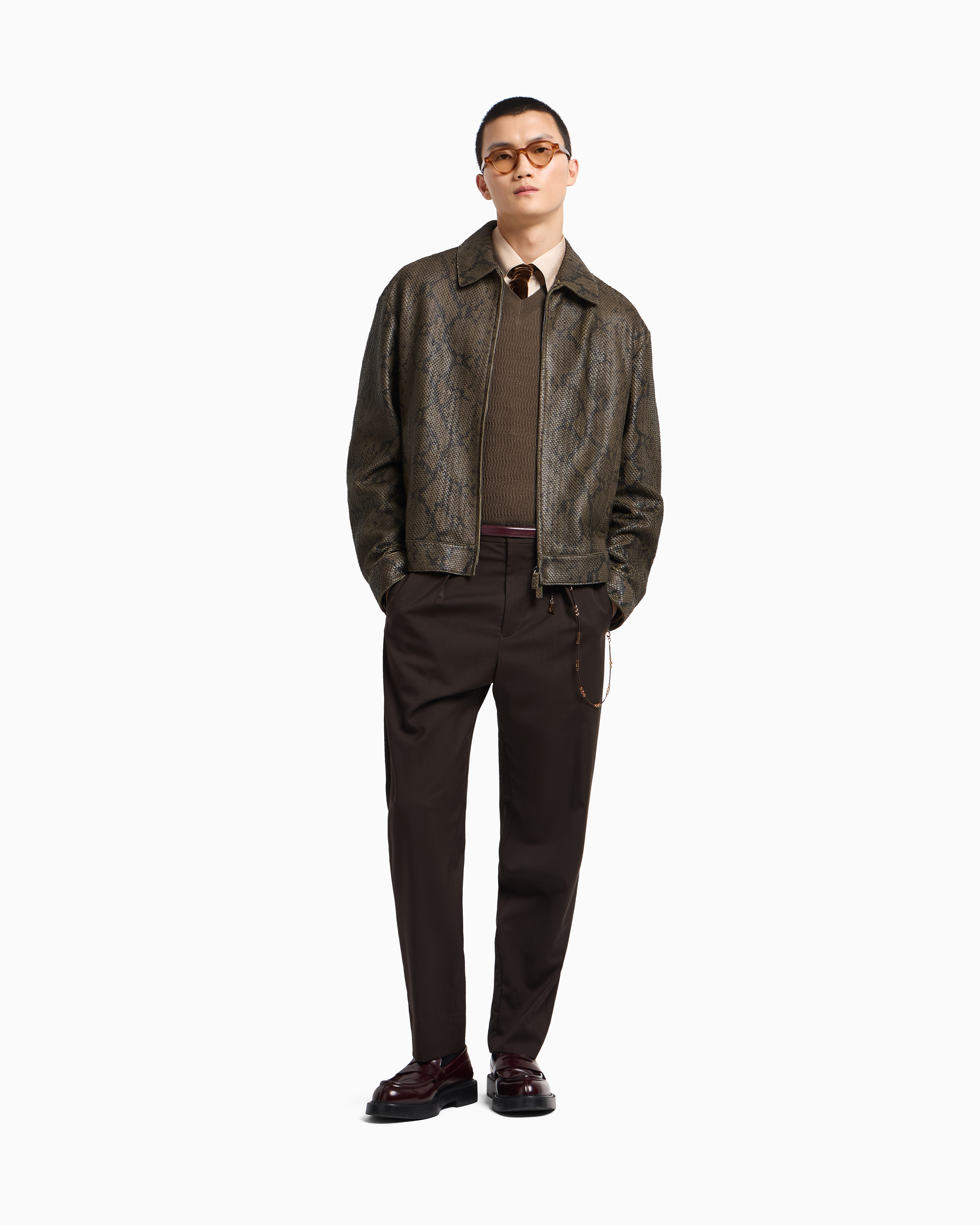 t*8様 587 美品 S 44 エンポリオアルマーニ ラムレザー JKT メン t*8様 587 美品 S 44 エンポリオアルマーニ ラムレザー JKT メン t*