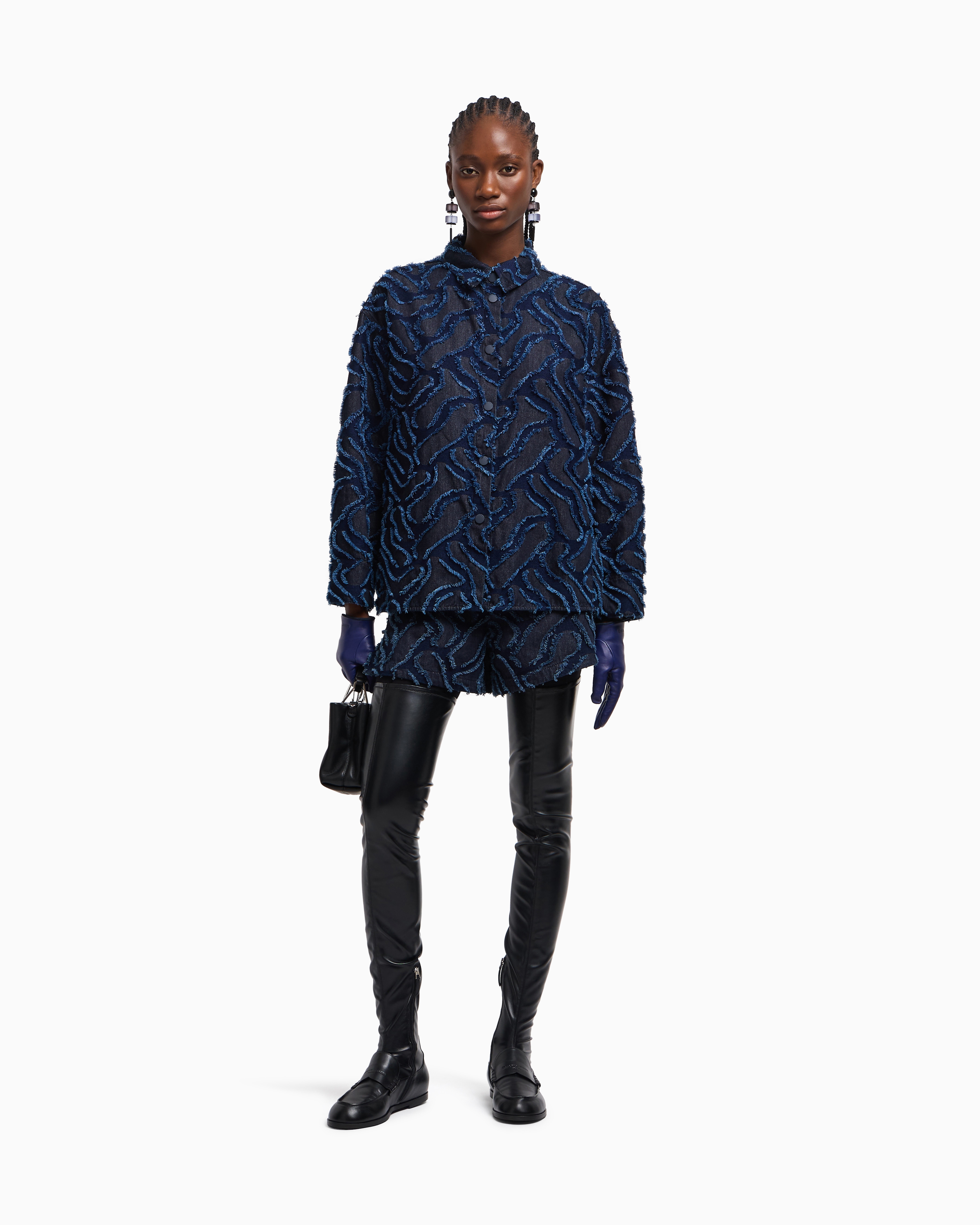 Emporio Armani sheer frills jacket イタリア製 undefined